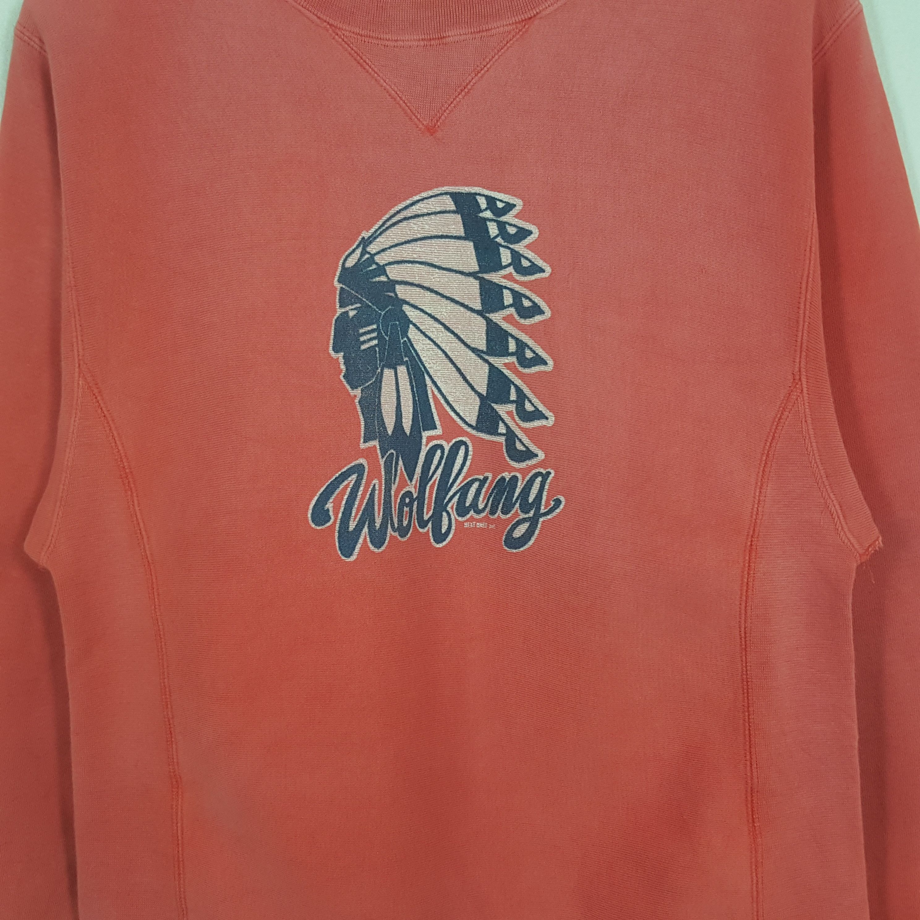 NFL × Vintage Vintage Wollang Red Indians American Sports Style Sweatshirt Size US XS / EU 42 / 0 - 2 Thumbnail