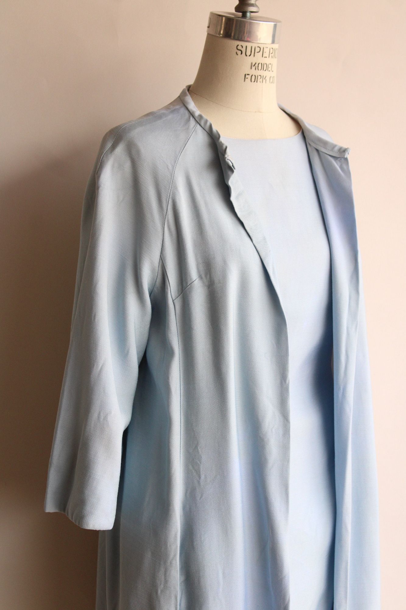 Vintage Vintage 1960s Dress with Pockets, Emma Domb Pale Blue, Matc Size M / US 6-8 / IT 42-44 - 9 Thumbnail