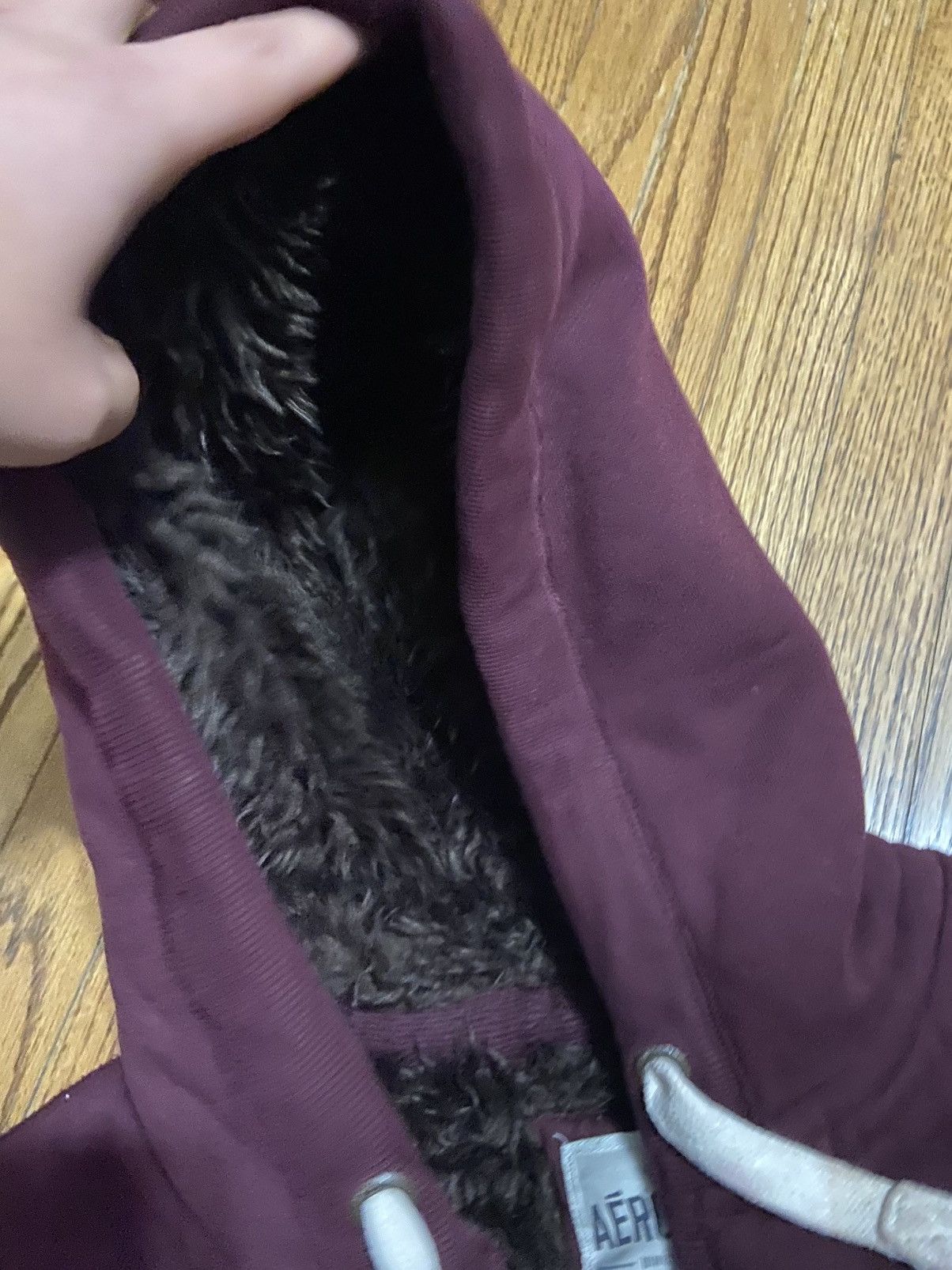 Aeropostale Aeropostale fur lined zip up hoodie Size US XL / EU 56 / 4 - 5 Thumbnail