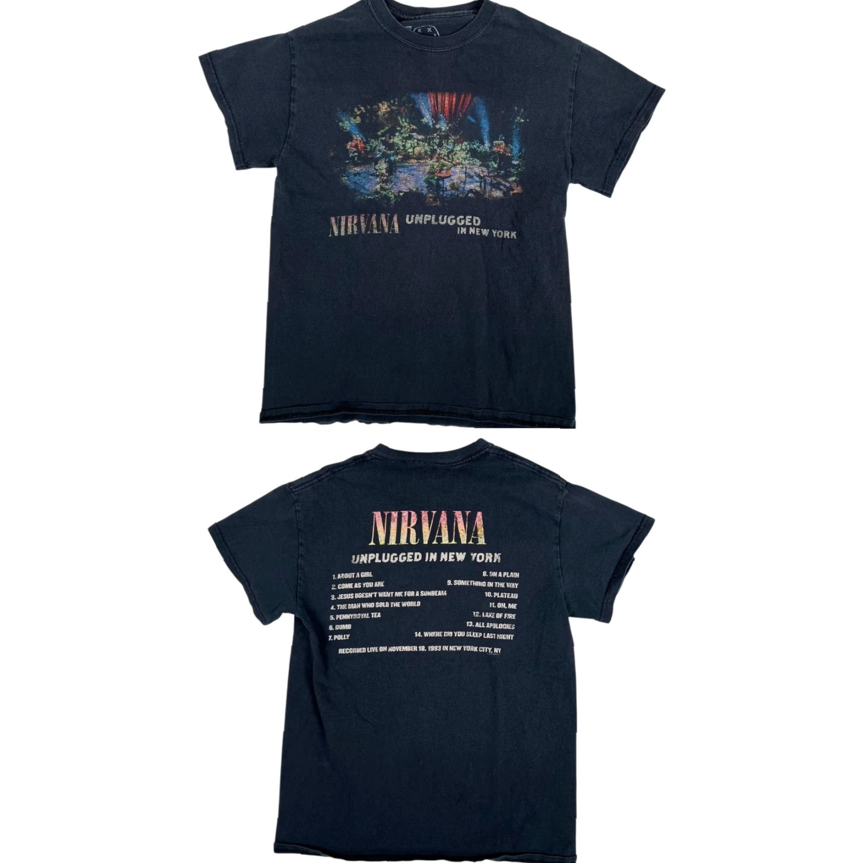 Etro Nirvana T-Shirt Size Small Black Unplugged In New York MTV Retro Vintage Grunge Size US S / EU 44-46 / 1 - 2 Thumbnail