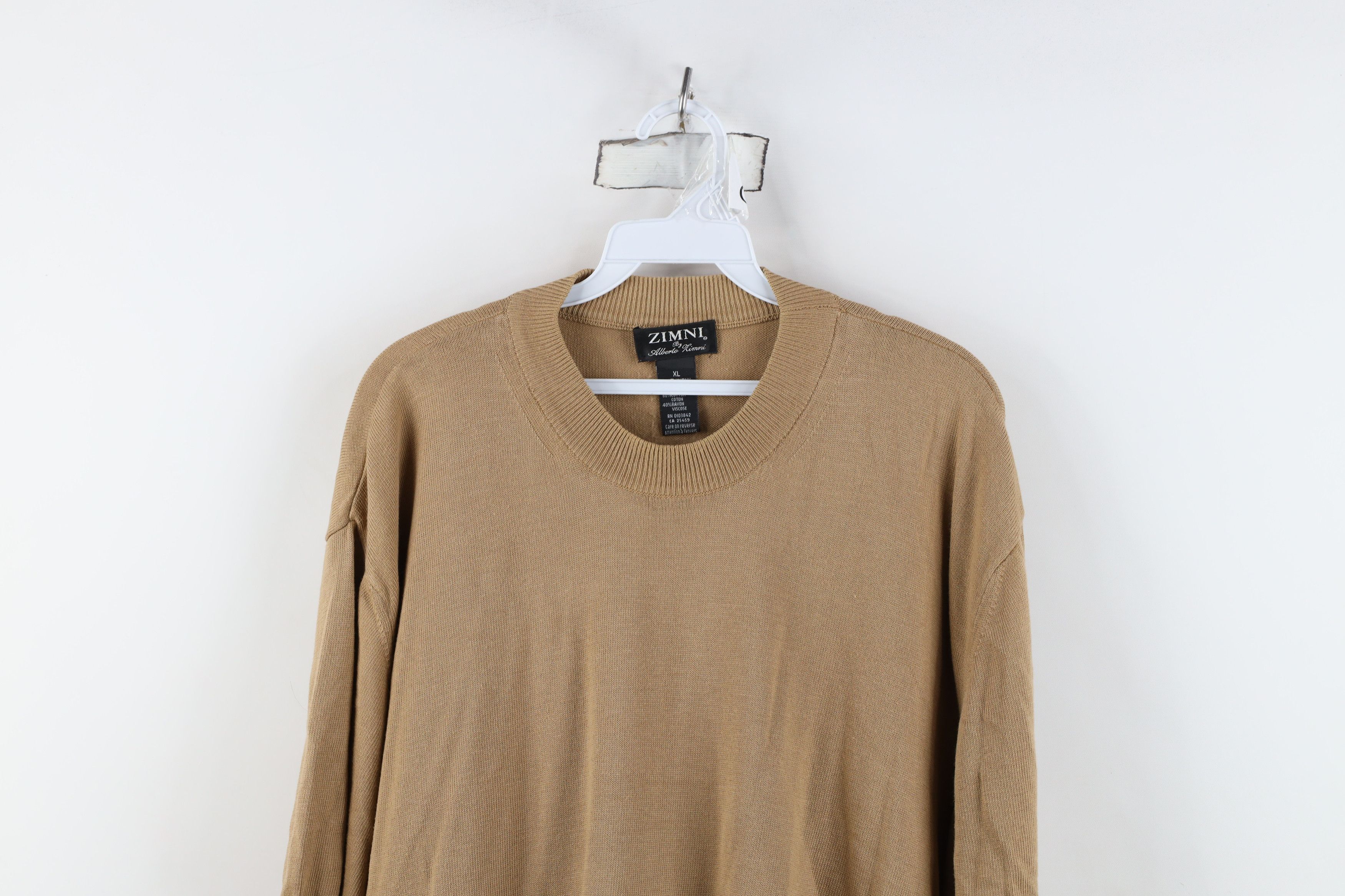Vintage Vintage 90s Streetwear Blank Short Sleeve Knit Sweater Brown Size US XL / EU 56 / 4 - 2 Thumbnail