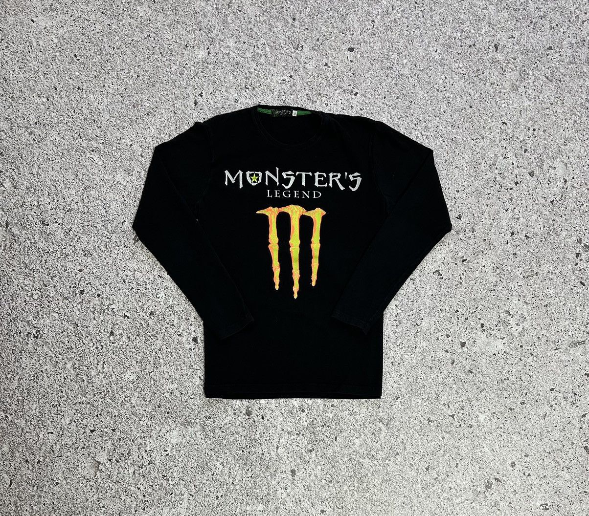 Vintage Y2K Monster’s Legend Energy Long Sleeve Motorcycle Tee Size US L / EU 52-54 / 3 - 2 Thumbnail