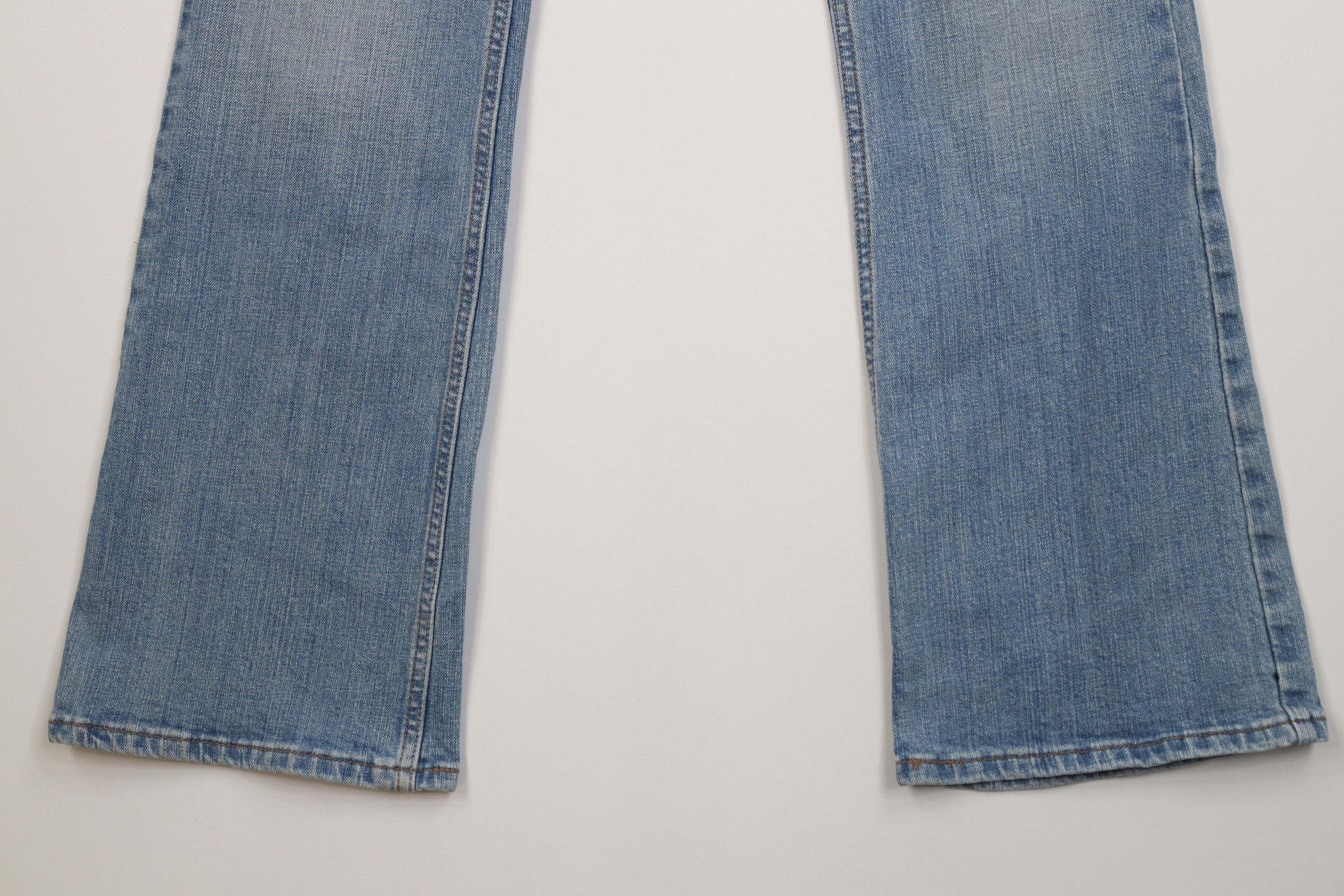 Levi's Vintage Y2K Levis 524 Superlow Babydoll Flared Denim Jeans Size 32" / US 10 / IT 46 - 4 Thumbnail