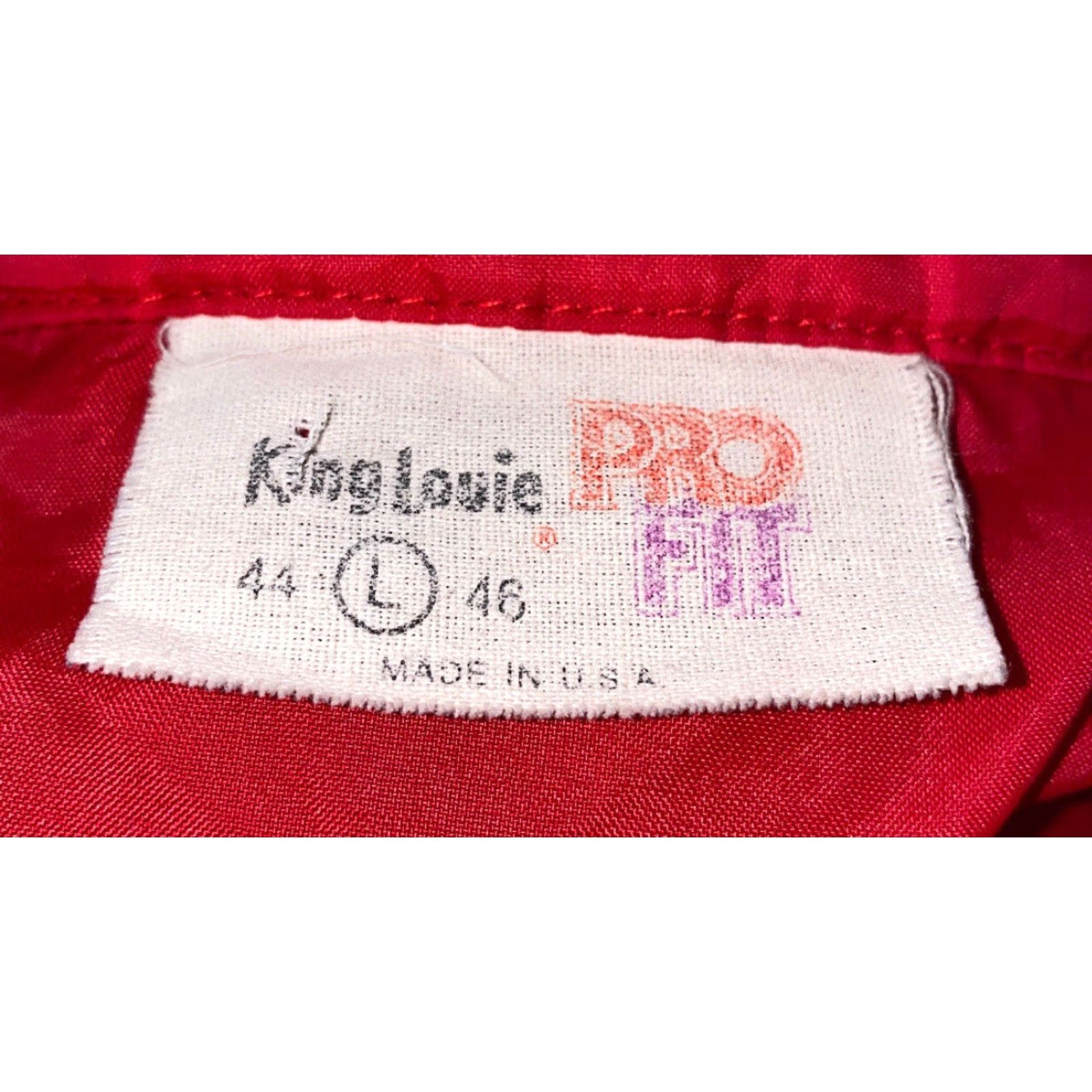 Vintage VINTAGE King Louie Pro Fit Snap Jacket Adult Large Red Mens Size US L / EU 52-54 / 3 - 7 Thumbnail
