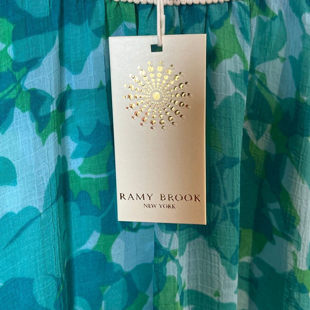 Ramy Brook Ramy Brook Floral Printed Riviera Skirt Turquoise XS S Handk Size 27" / US 4 / IT 40 - 15 Thumbnail