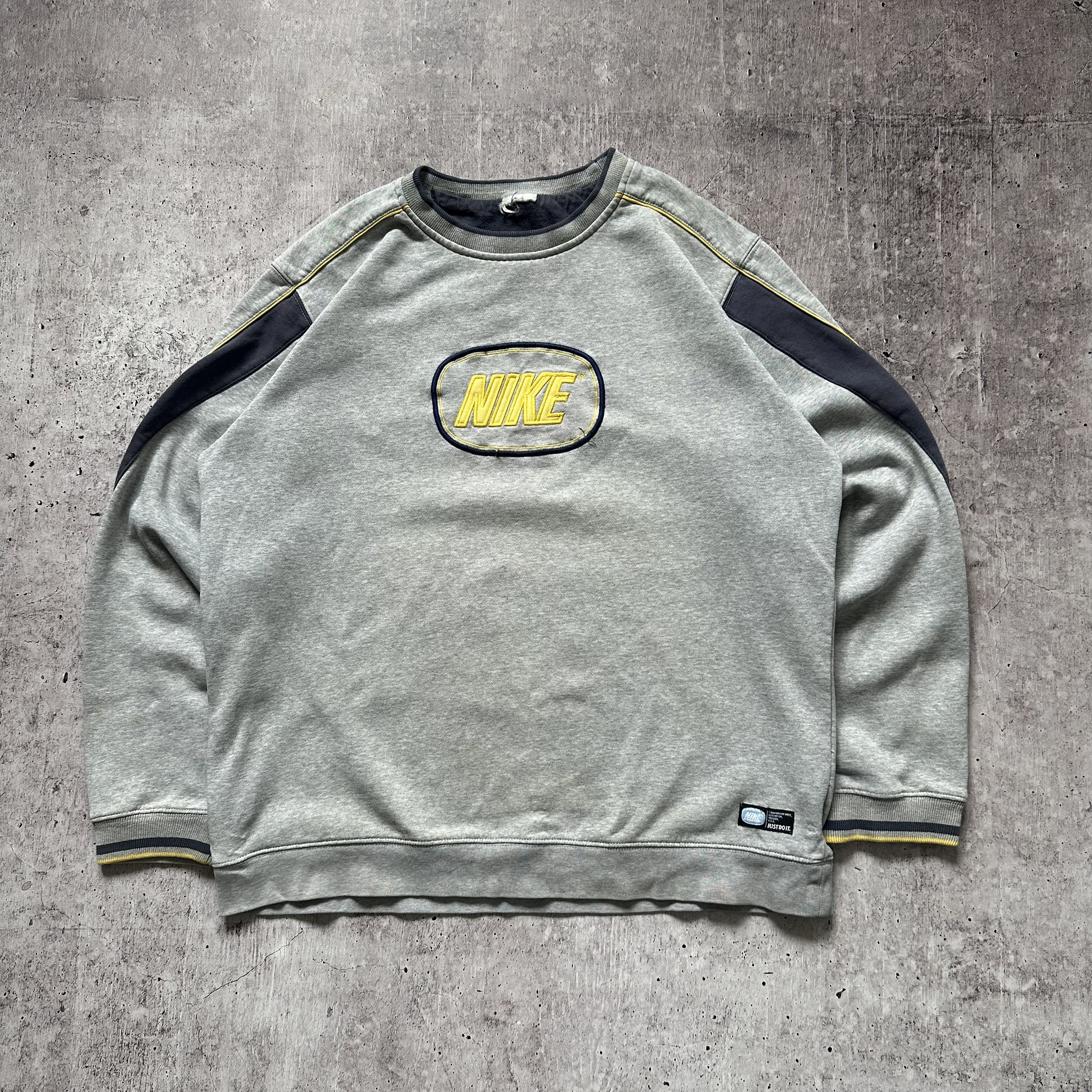 Nike × Vintage Nike y2k Vintage Big Logo Boxy Baggy Sweatshirt Size US M / EU 48-50 / 2 - 6 Thumbnail