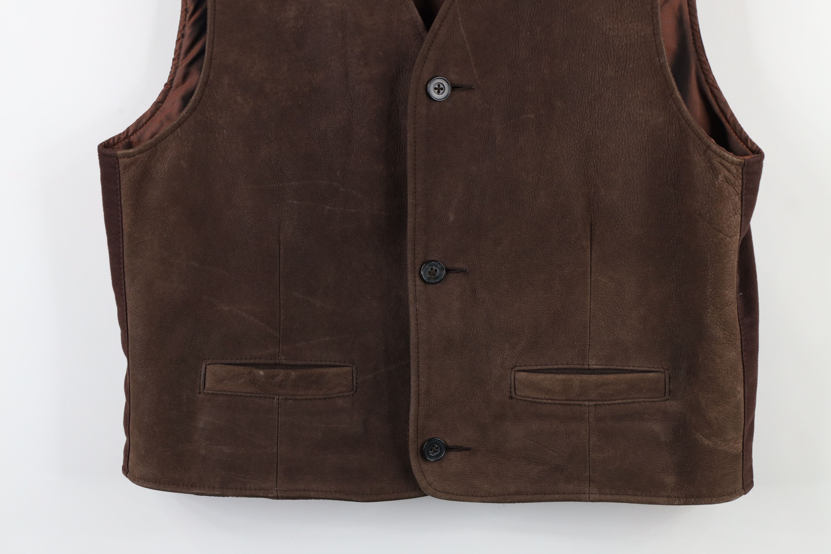 Gap × Vintage Vintage 90s Gap Chamois Cloth Buckle Back Vest Jacket Size US M / EU 48-50 / 2 - 3 Thumbnail