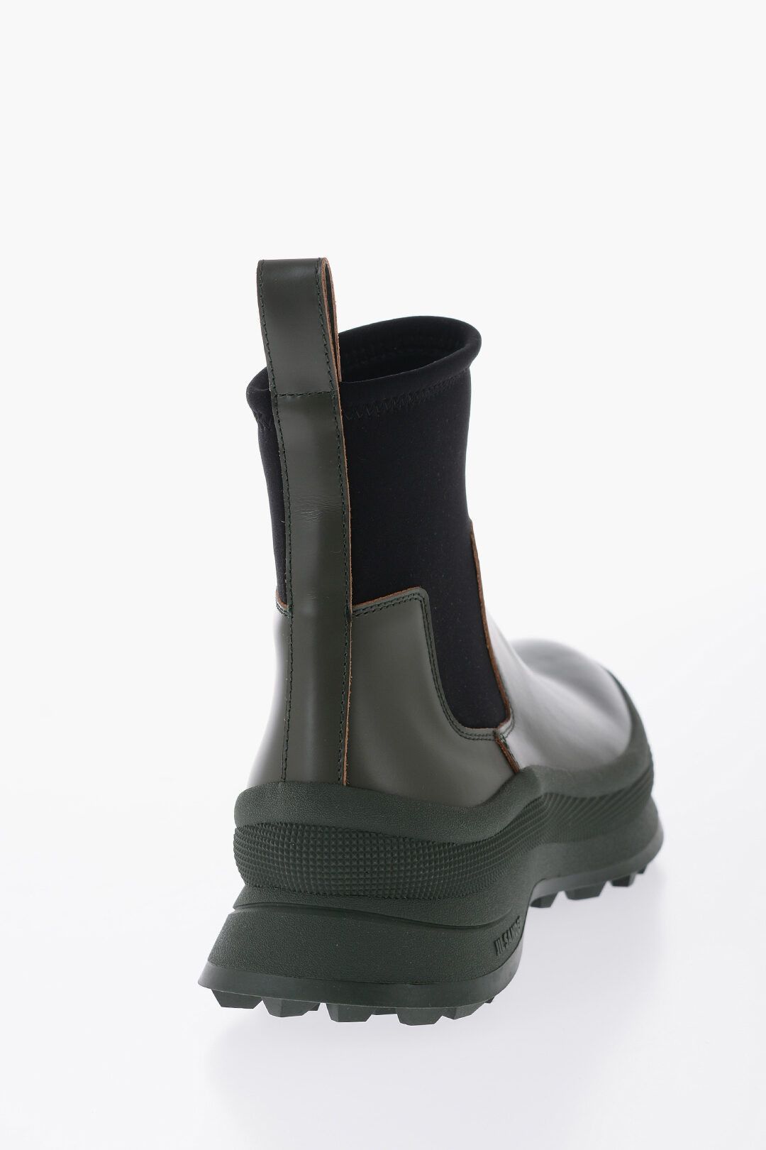 Jil Sander og1mm0625 Leather Low Boots in Dark Green Size US 10 / EU 43 - 3 Thumbnail