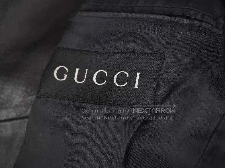 Gucci Guicci Black Leather Jacket Size US M / EU 48-50 / 2 - 6 Thumbnail