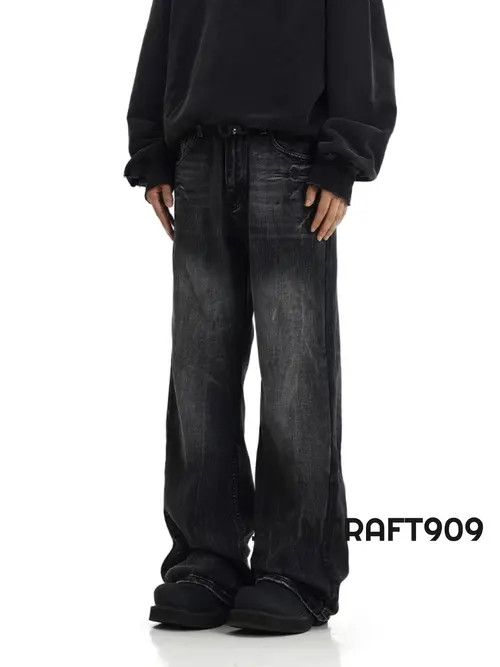 VIBE Black Washed Flare Denim Jeans Size US 30 / EU 46 - 2 Thumbnail