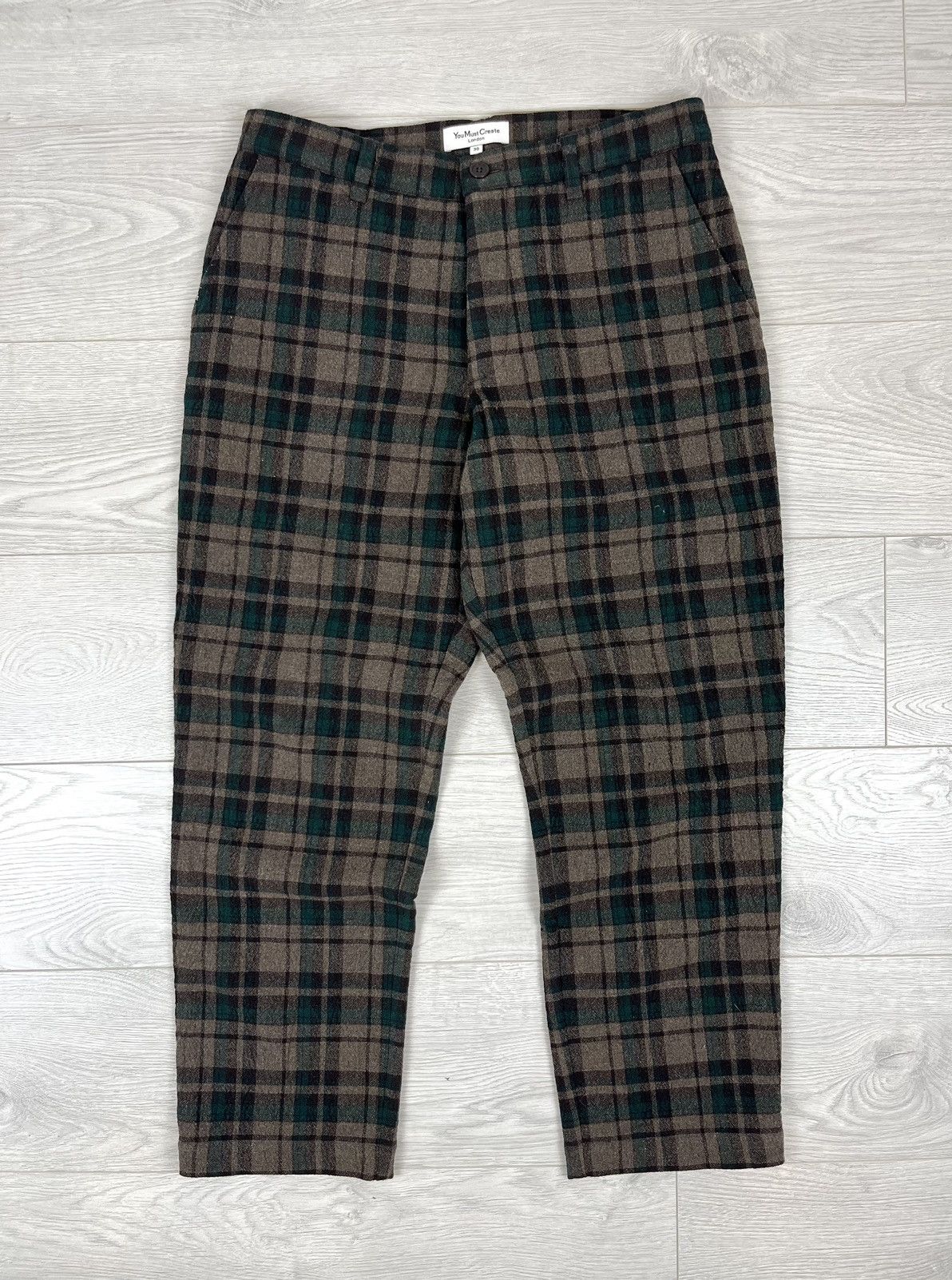 You Must Create YMC London Wool Plaid Pants