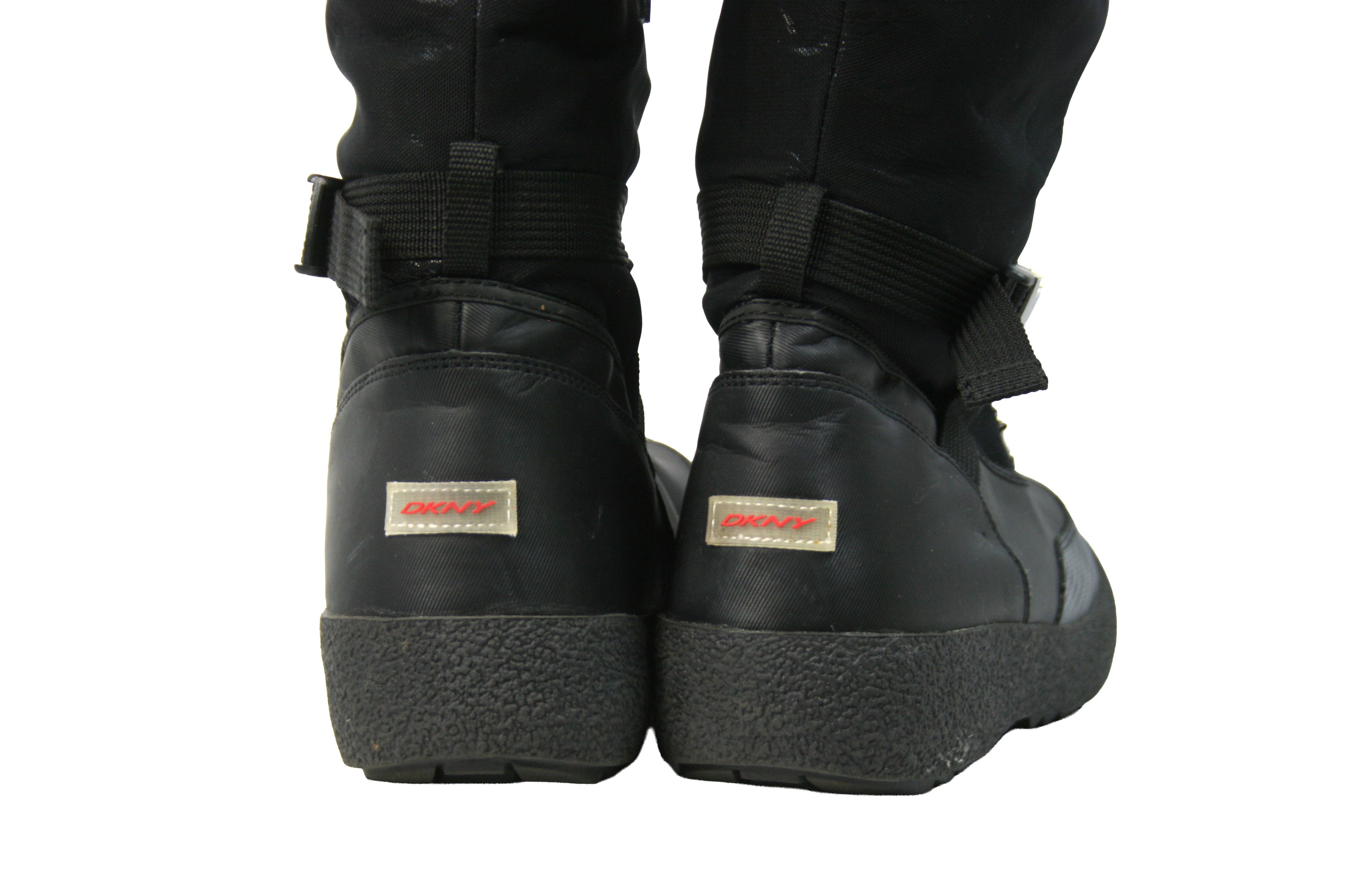 DKNY 00S Sport Winter Moto Y2K Knee High Boots Vintage Size US 10 / IT 40 - 12 Thumbnail