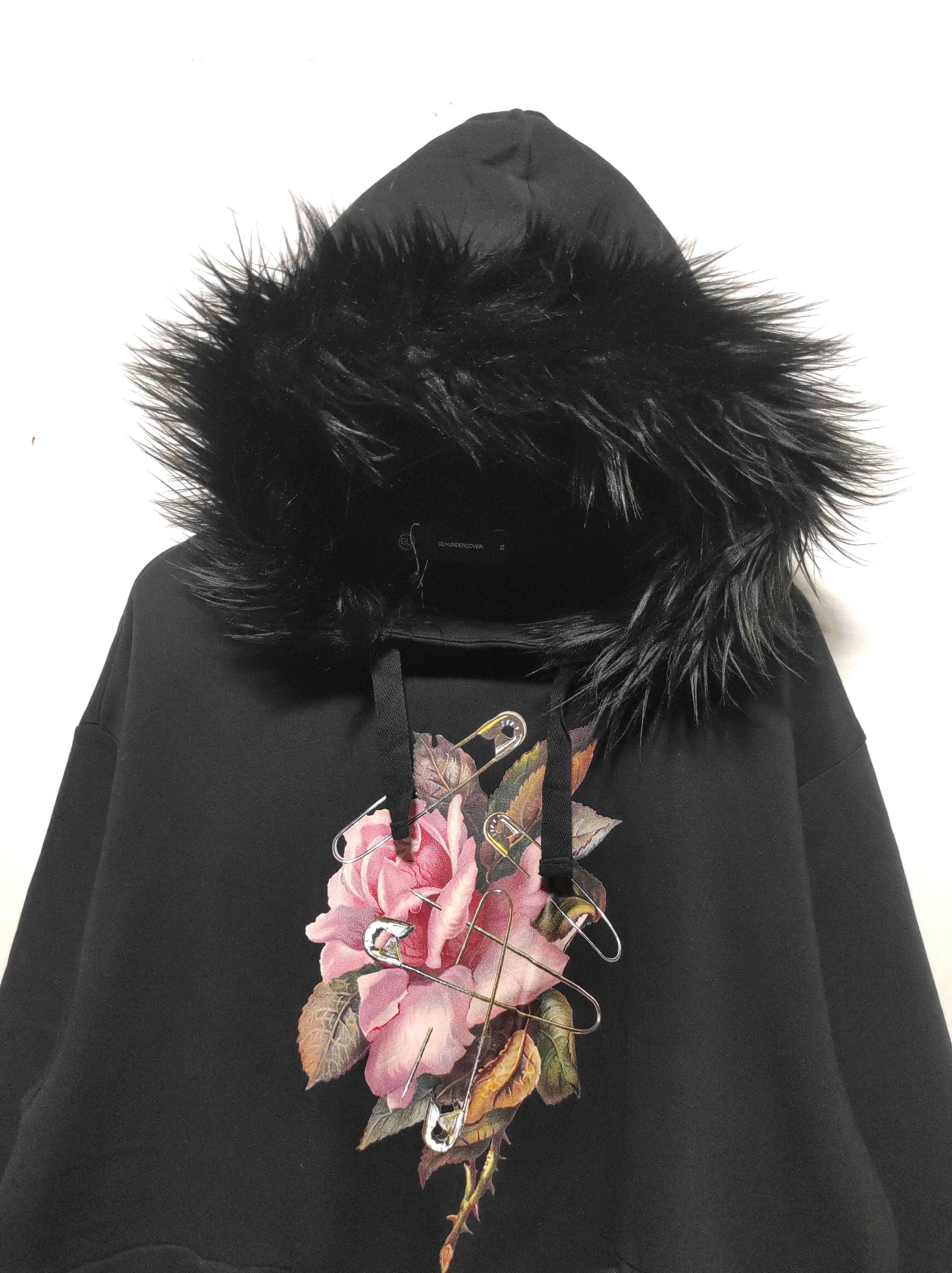Undercover Undercover x Gu Oversize Flower Sweatshirt Fur Hoodie Size US L / EU 52-54 / 3 - 2 Thumbnail