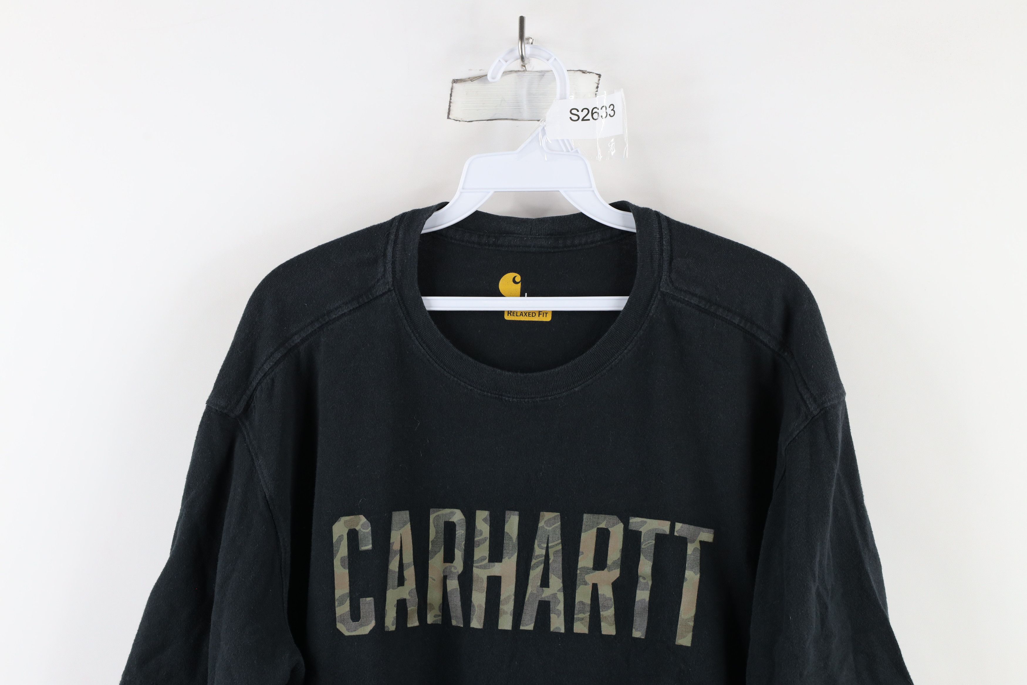 Carhartt × Vintage Vintage Carhartt Spell Out Camouflage Short Sleeve T-Shirt Size US L / EU 52-54 / 3 - 2 Thumbnail