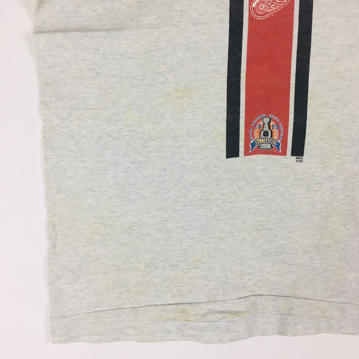 Fruit Of The Loom × NHL × Nutmeg Vintage 98s Single Stitch Stanley Cup Detroit Red Wings Size US L / EU 52-54 / 3 - 2 Thumbnail