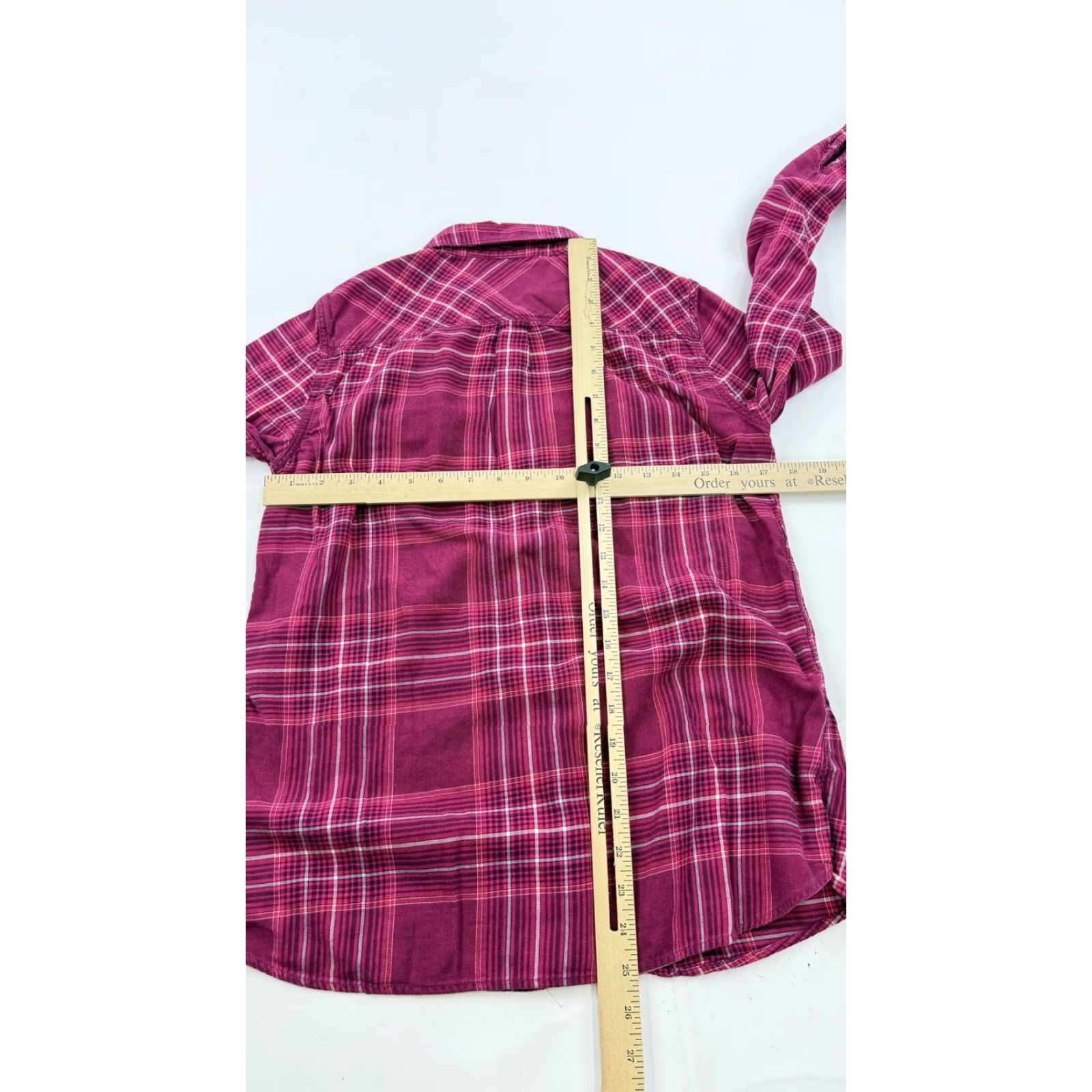 Eddie Bauer Eddie Bauer Shirt Womens Medium Pink Plaid Button Front Long Sleeve Cotton Top Size M / US 6-8 / IT 42-44 - 7 Thumbnail