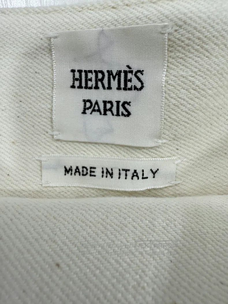 Hermes Hermes White shorts Size 24" / US 00 / IT 34 - 3 Thumbnail