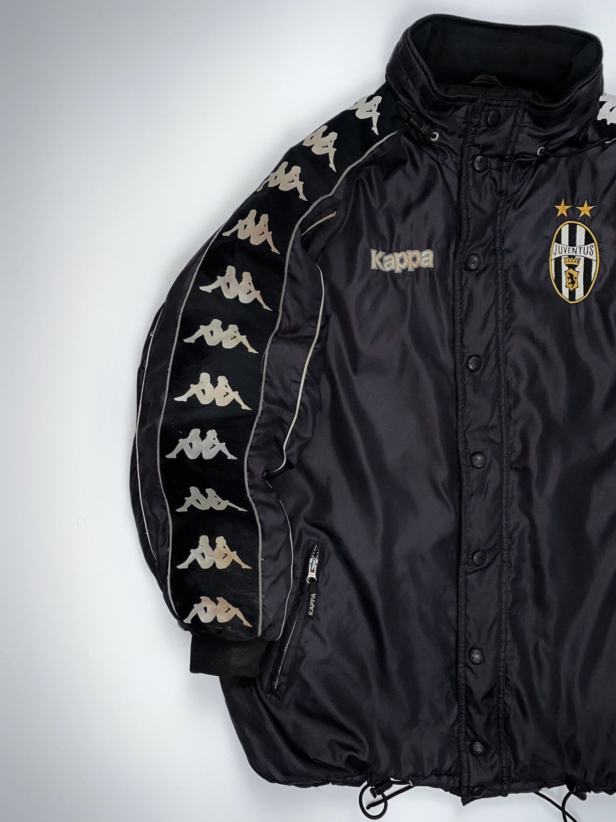 Kappa 🚨 Kappa GArA Juventus vintage 1996 jacket coat zip black Size US L / EU 52-54 / 3 - 2 Thumbnail