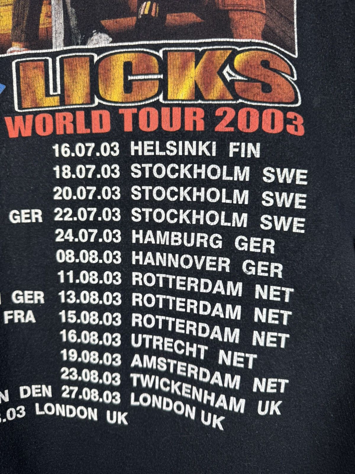Band Tees Vintage The Rolling Stones Licks World Tour 2003 T-shirt Size US L / EU 52-54 / 3 - 23 Thumbnail