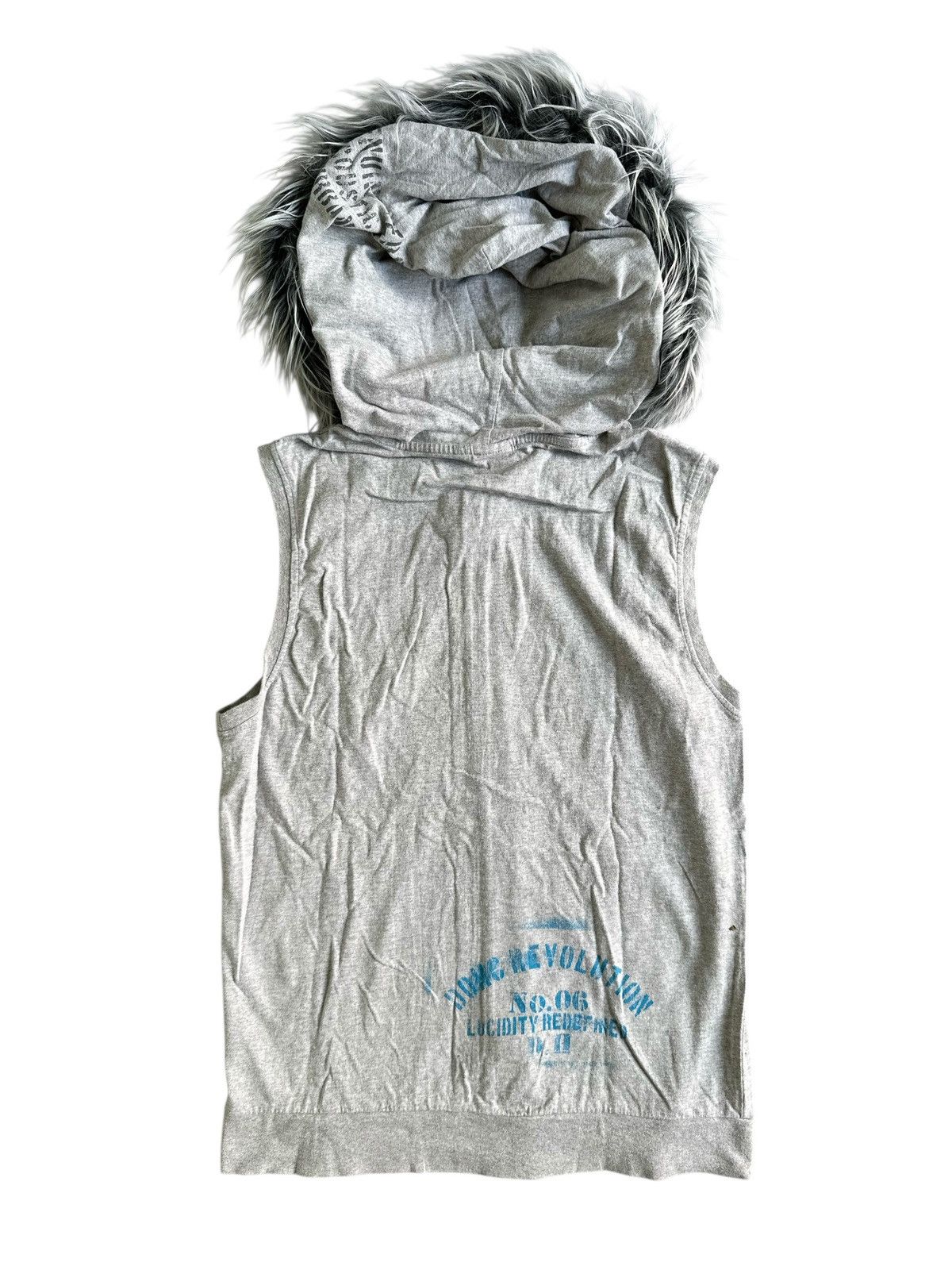 Le Grande Bleu (L.G.B.) DOHC REVOLUTION POEM FUR ZIP HOODIE TANKTOP Size US M / EU 48-50 / 2 - 6 Thumbnail