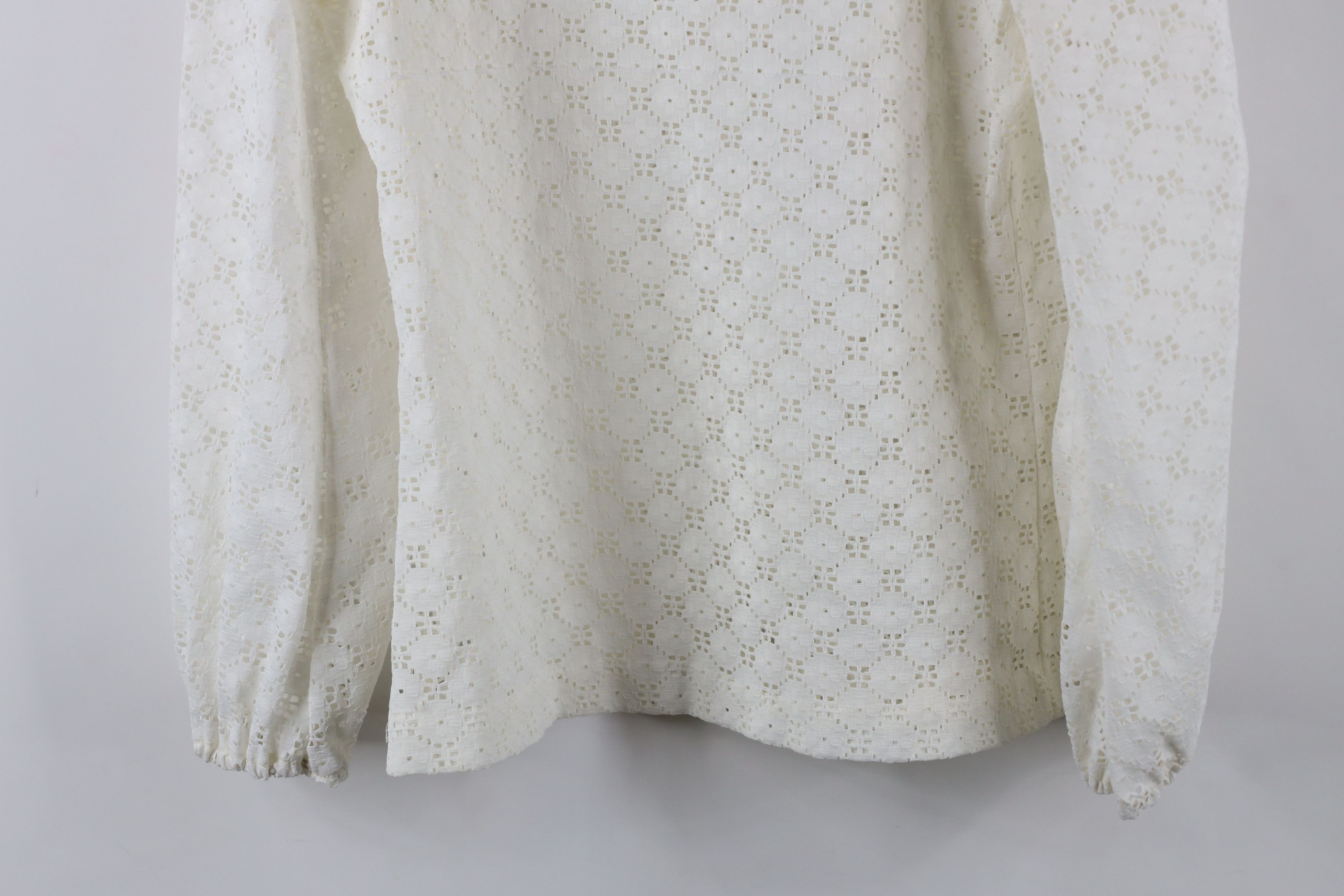 Vintage Vintage 70s Boho Chic Sheer Balloon Sleeve Long Sleeve Shirt Size L / US 10 / IT 46 - 9 Thumbnail