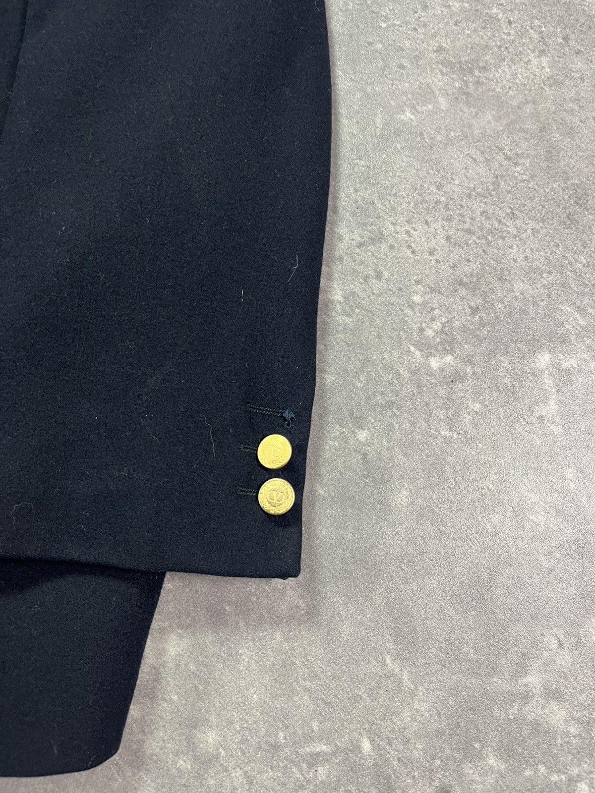 Valentino 90s Valentino Garavani Uomo Gold Buttons Blazer Jacket 52 Size 42R - 9 Thumbnail