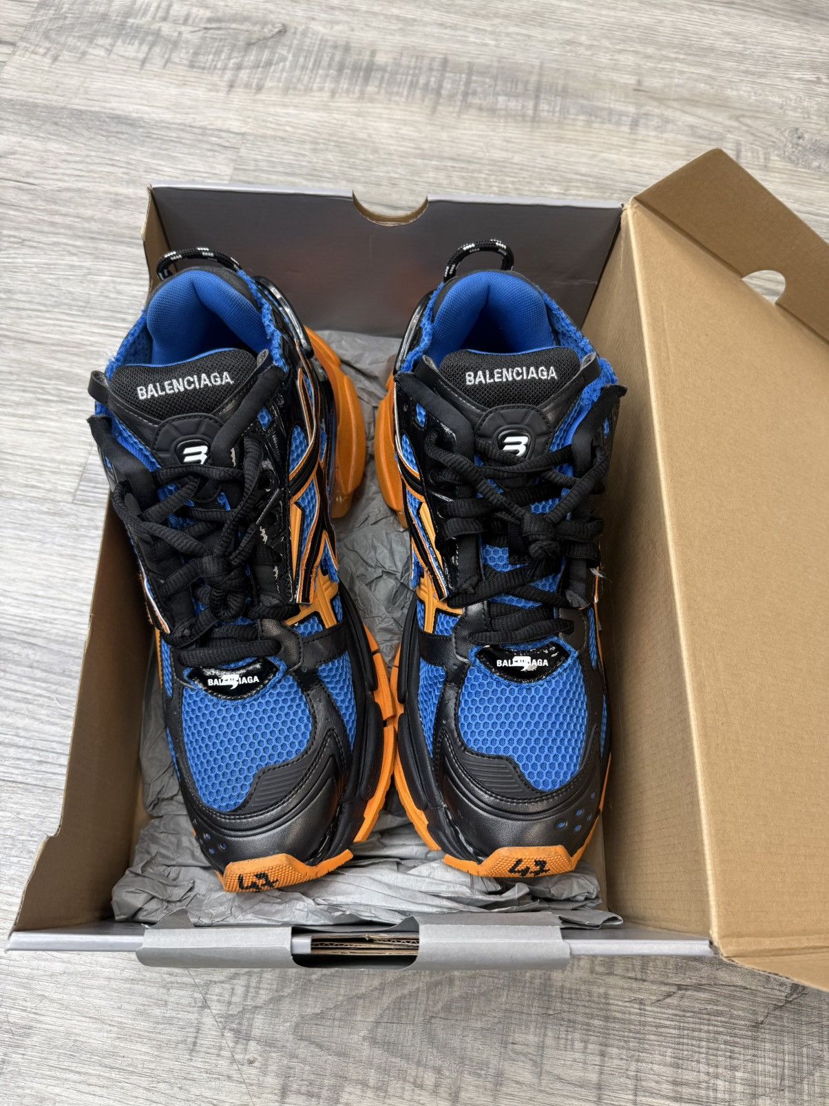 Balenciaga Balenciaga Runner - Blue/Orange Size US 14 / EU 47 - 2 Thumbnail