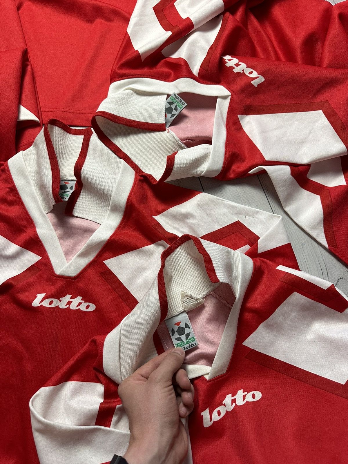 Lotto Sport × Vintage 11 Jerseys Team soccer lotto size XL retro rare Size US XL / EU 56 / 4 - 3 Thumbnail