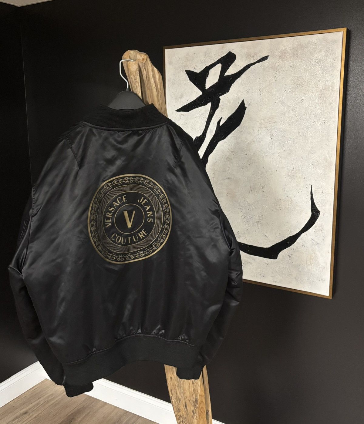 Versace Jeans Couture REVERSIBLE Versace Jeans Couture Bomber (Black/Gold) Size US L / EU 52-54 / 3 - 3 Thumbnail