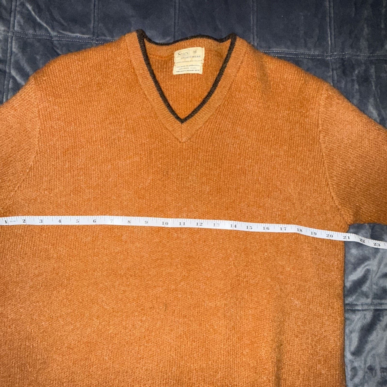 Sears Sears Vintage Wool Blend Men’sSweater Size M Preppy Outdoor Size US M / EU 48-50 / 2 - 6 Thumbnail