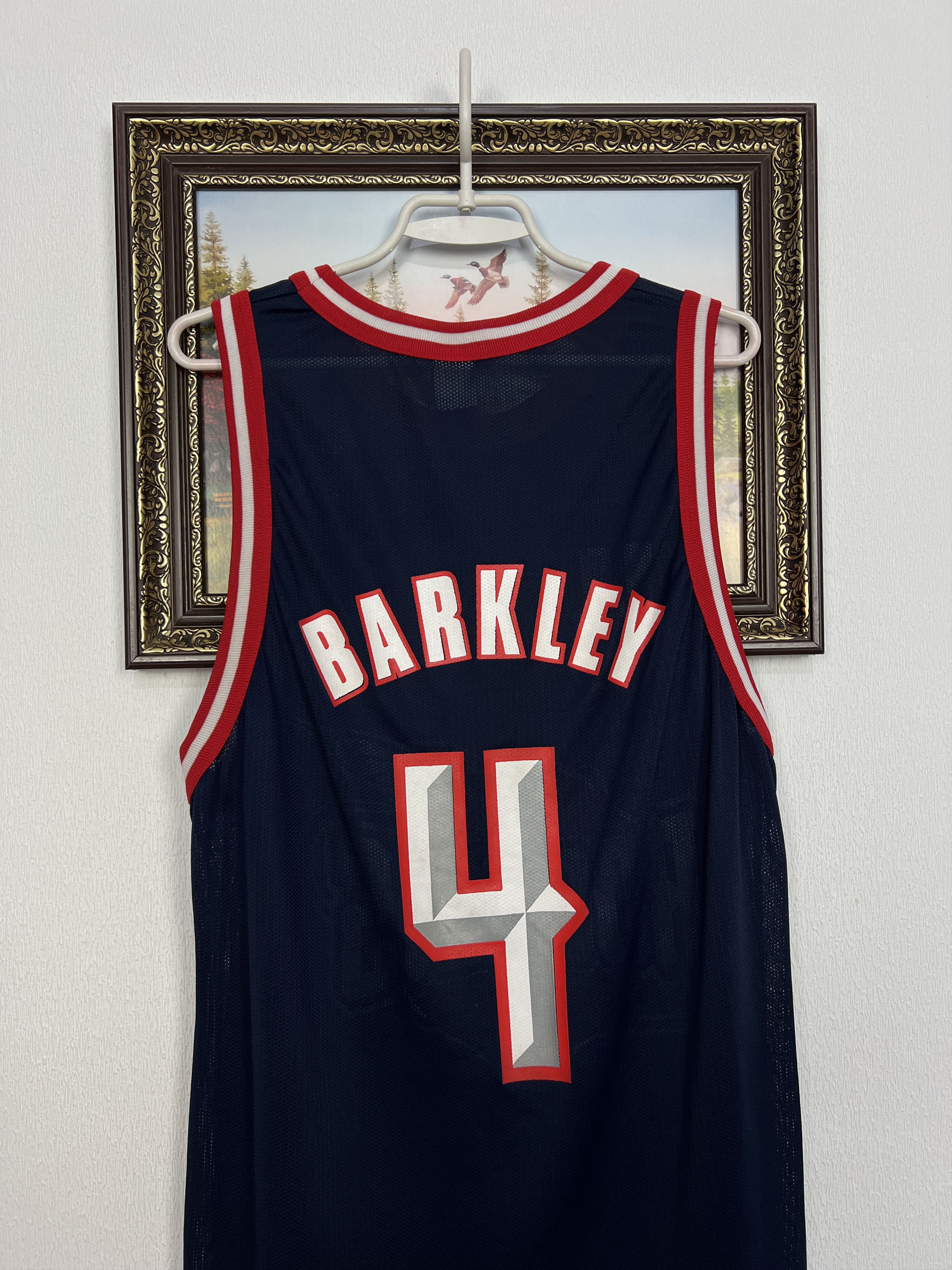 Champion Vintage 90's Houston Rockets Charles Barkley NBA Jersey Size US XL / EU 56 / 4 - 7 Thumbnail