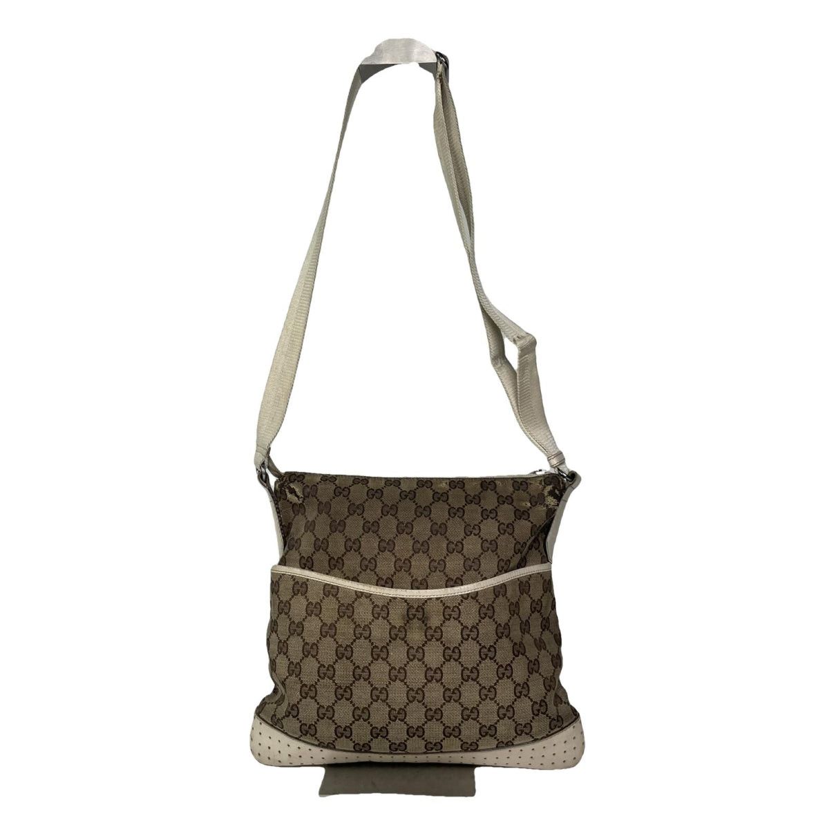 Gucci Jackie Vintage Beige Cotton Handbag Size ONE SIZE - 1 Thumbnail