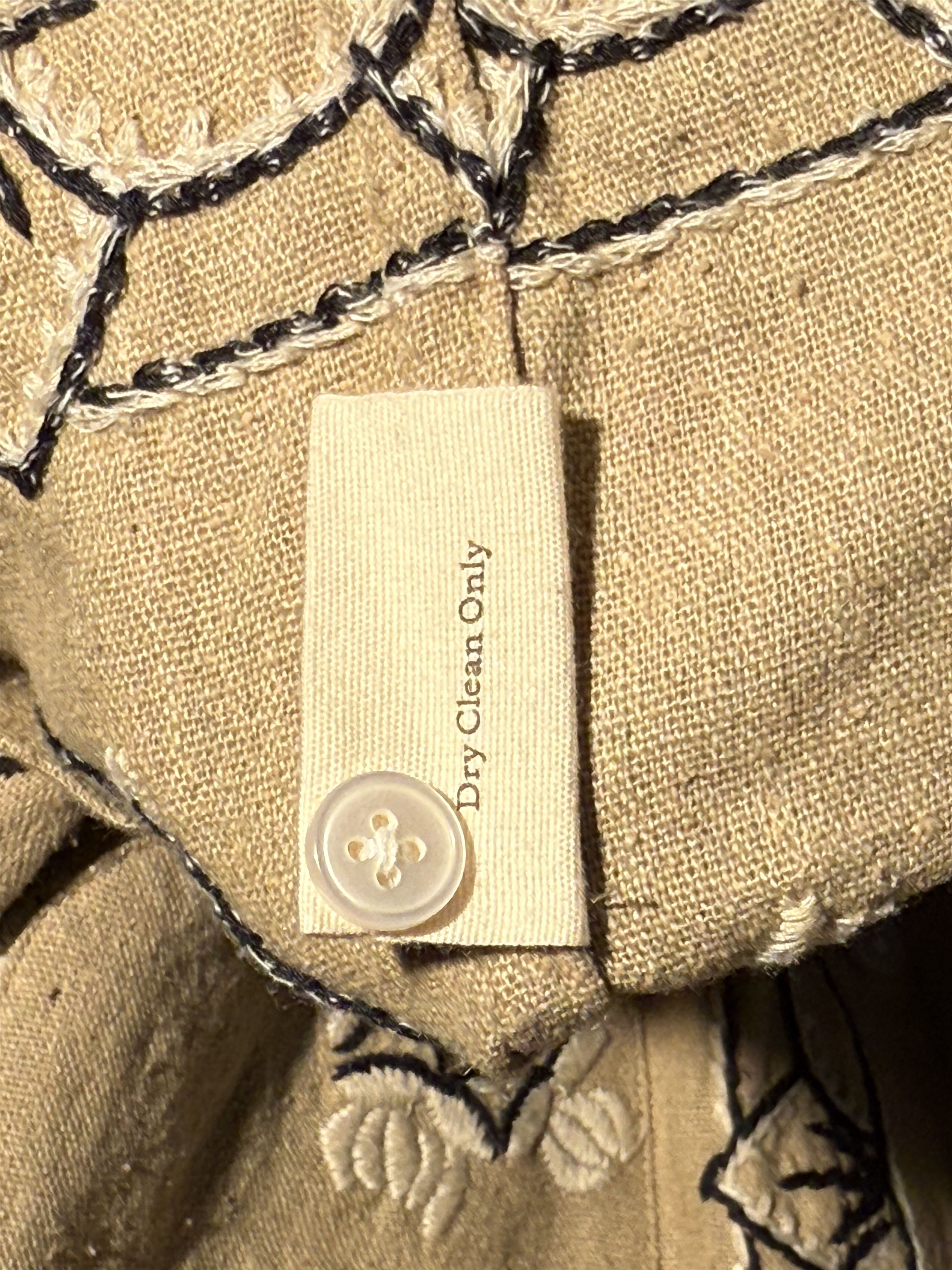 Bode Bode Khaki Embroidered Long Sleeve Shirt Size US M / EU 48-50 / 2 - 8 Thumbnail