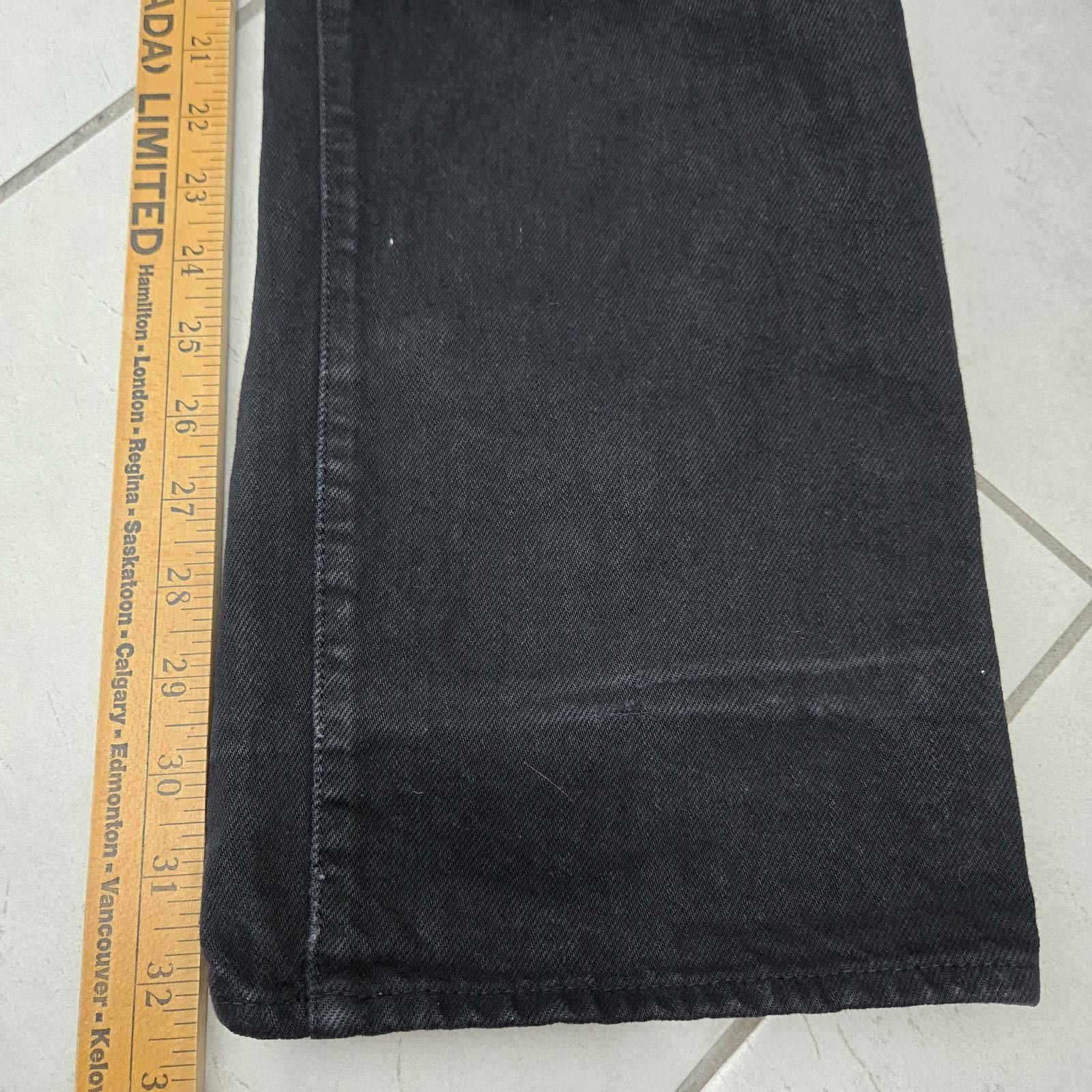 Replay Replay Jeans Men's 33 Black Dark Denim Straight Leg Vintage Size US 33 - 6 Thumbnail