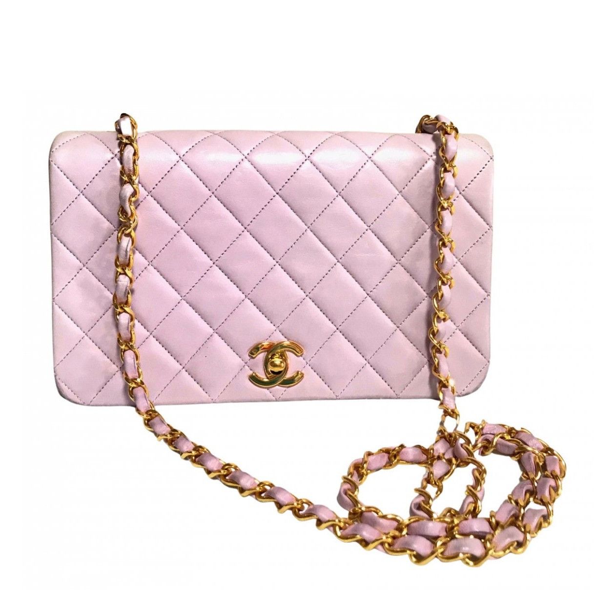 Chanel Vintage CHANEL milky pink 2.55 shoulder bag with golden CC Size ONE SIZE - 1 Thumbnail