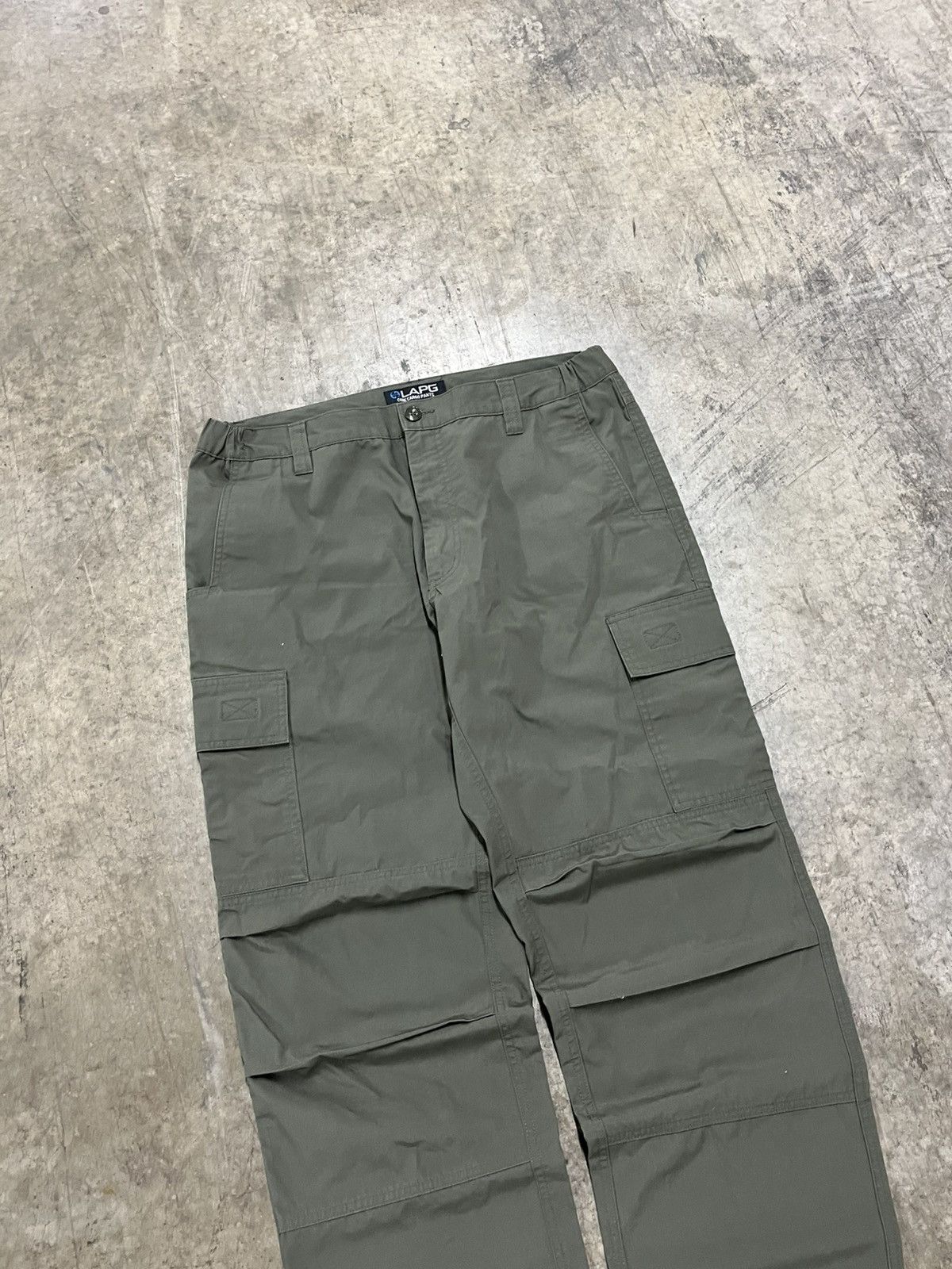 Vintage Cargo baggy fit earth tone green pants skater hype rare Size US 36 / EU 52 - 3 Thumbnail
