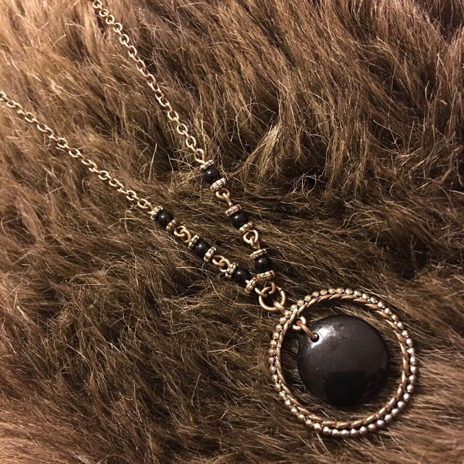 Jewelry Silver tone dangle bead medallion chain necklace Size ONE SIZE - 6 Thumbnail