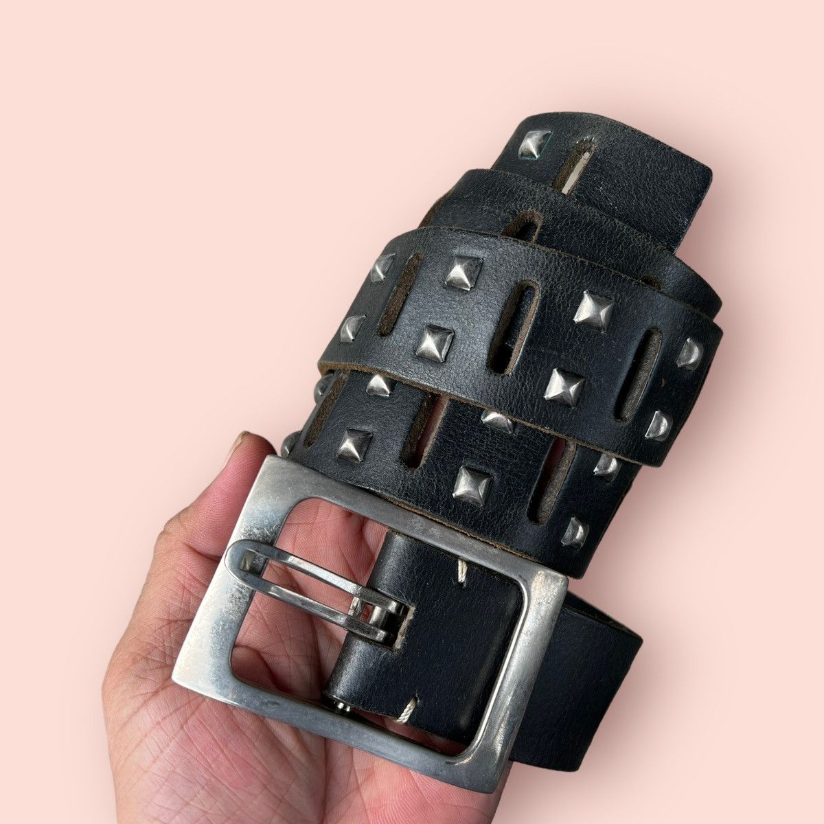 Leather × Seditionaries × Vintage VINTAGE JAPAN STUDDED LEATHER BELT Size ONE SIZE - 5 Thumbnail