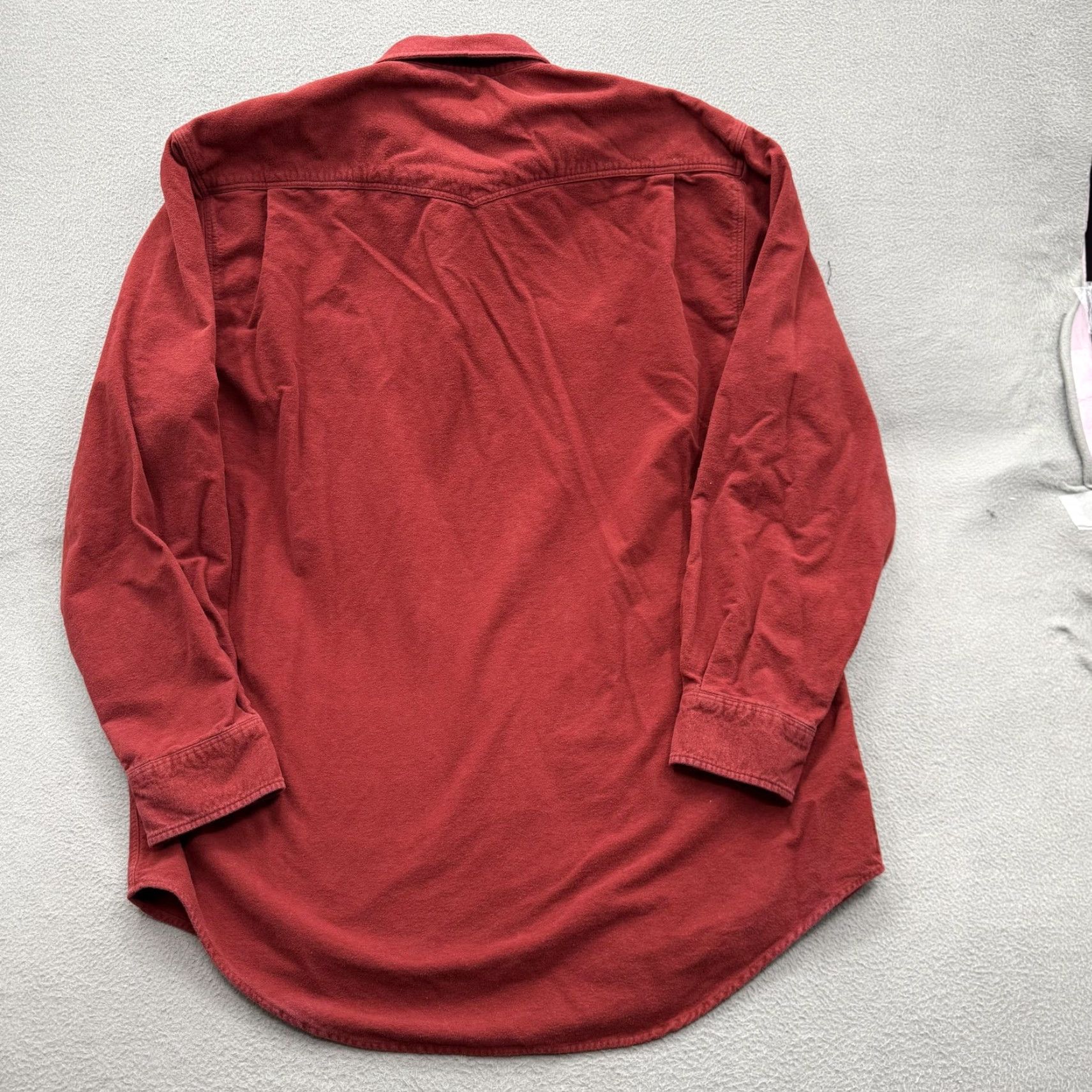 The Territory Ahead The Territory Ahead Shirt Mens 2XL Red Solid Western Snap Long Sleeve Cotton Size US XXL / EU 58 / 5 - 2 Thumbnail