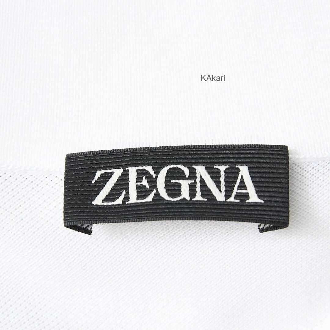 Ermenegildo Zegna ZEGNA Men's Logo Stripe Polo Shirt Size US M / EU 48-50 / 2 - 9 Thumbnail