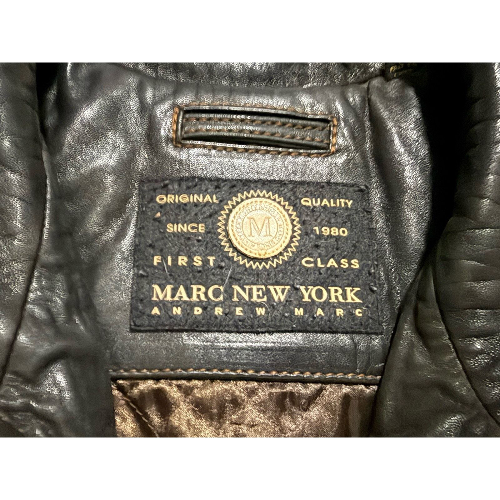 Andrew Marc Vintage Andrew Marc New York Brown Leather Biker Jacket Mens Size US XL / EU 56 / 4 - 3 Thumbnail