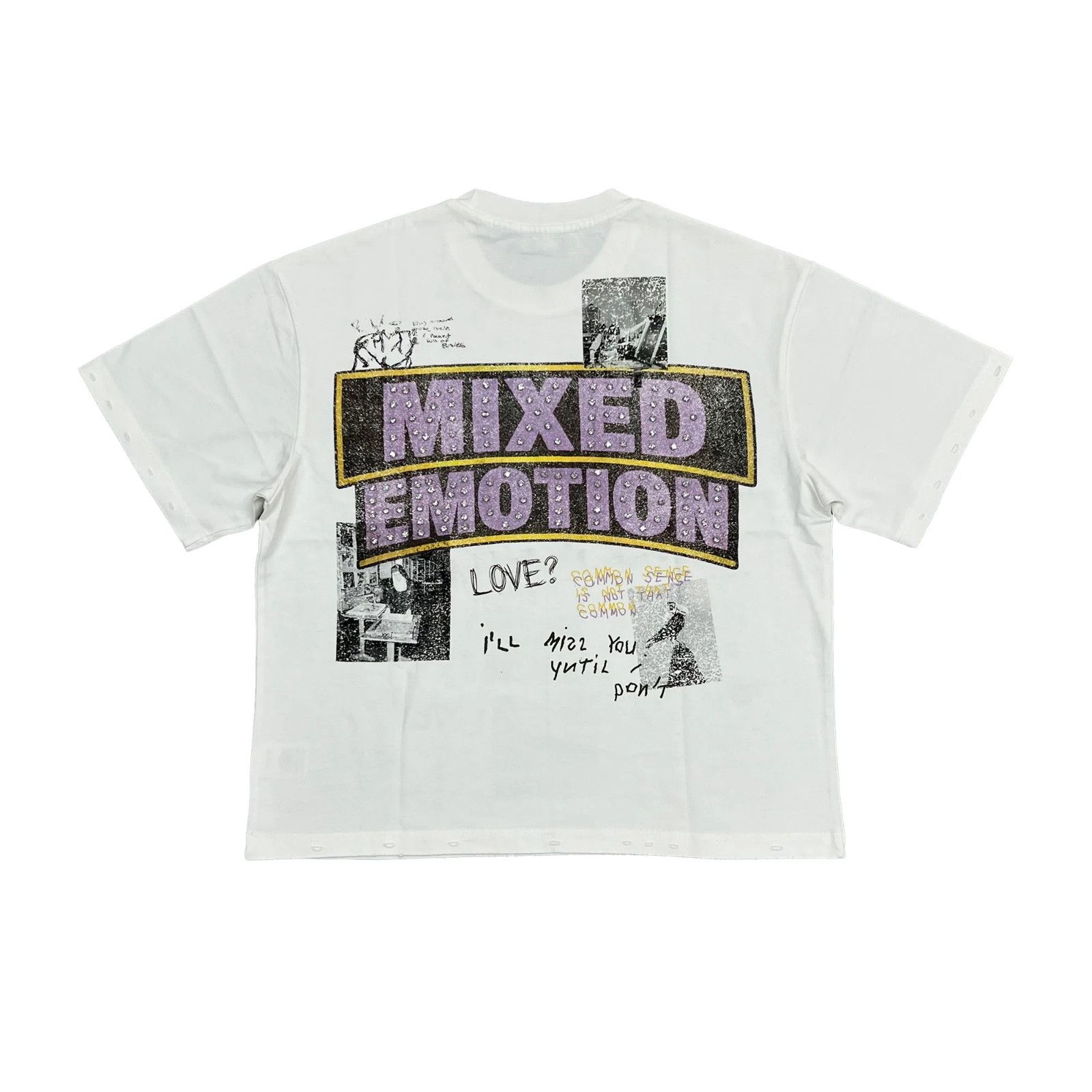 Other Mixed Emotions "Lost Identity" White Rhinestone Tee Size US M / EU 48-50 / 2 - 1 Preview