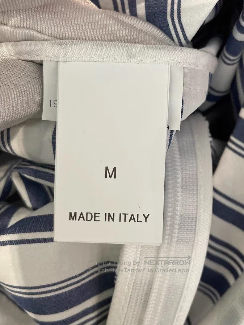 Brunello Cucinelli Brunello Cucinelli Blue Striped Cotton Dress Size M / US 6-8 / IT 42-44 - 8 Thumbnail