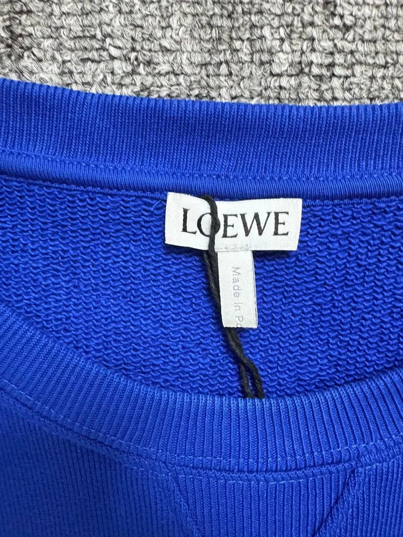 Loewe LOEWE Blue embroidered logo hoodie Size S / US 4 / IT 40 - 4 Thumbnail