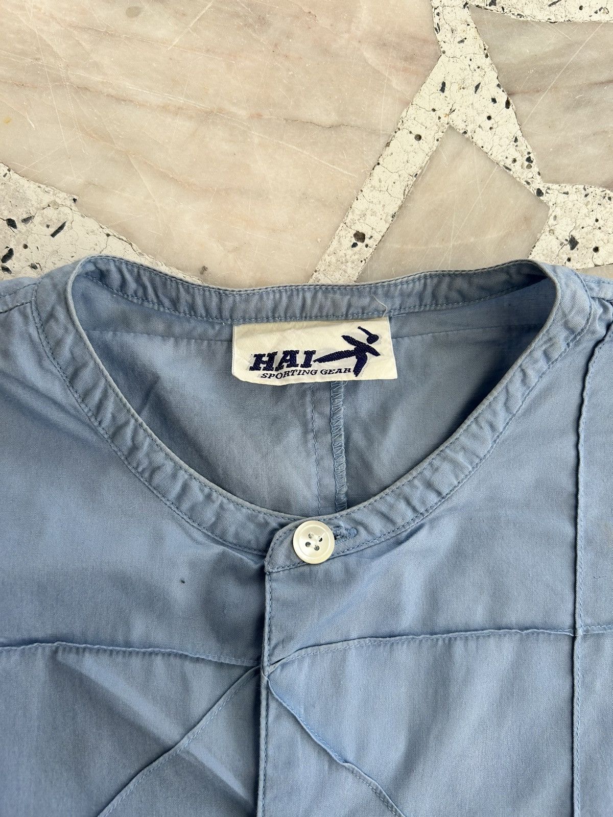 Hai Sporting Gear Issey Miyake Blue Baby Patch Shirt Vintage Size US M / EU 48-50 / 2 - 6 Thumbnail