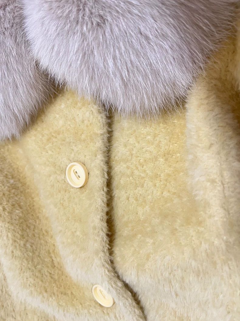Max Mara Max Mara Goose yellow wool coat Size XS / US 0-2 / IT 36-38 - 1 Thumbnail