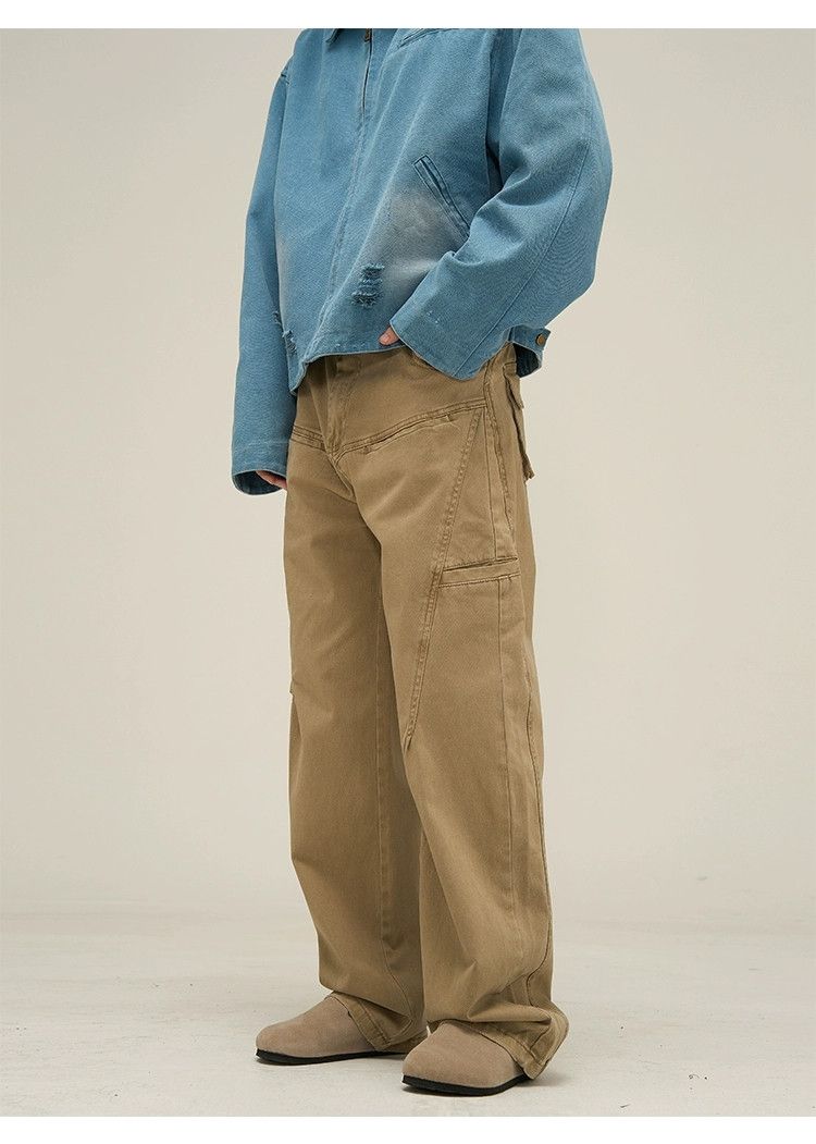 washed faded outdoor carpenter cargo pants
