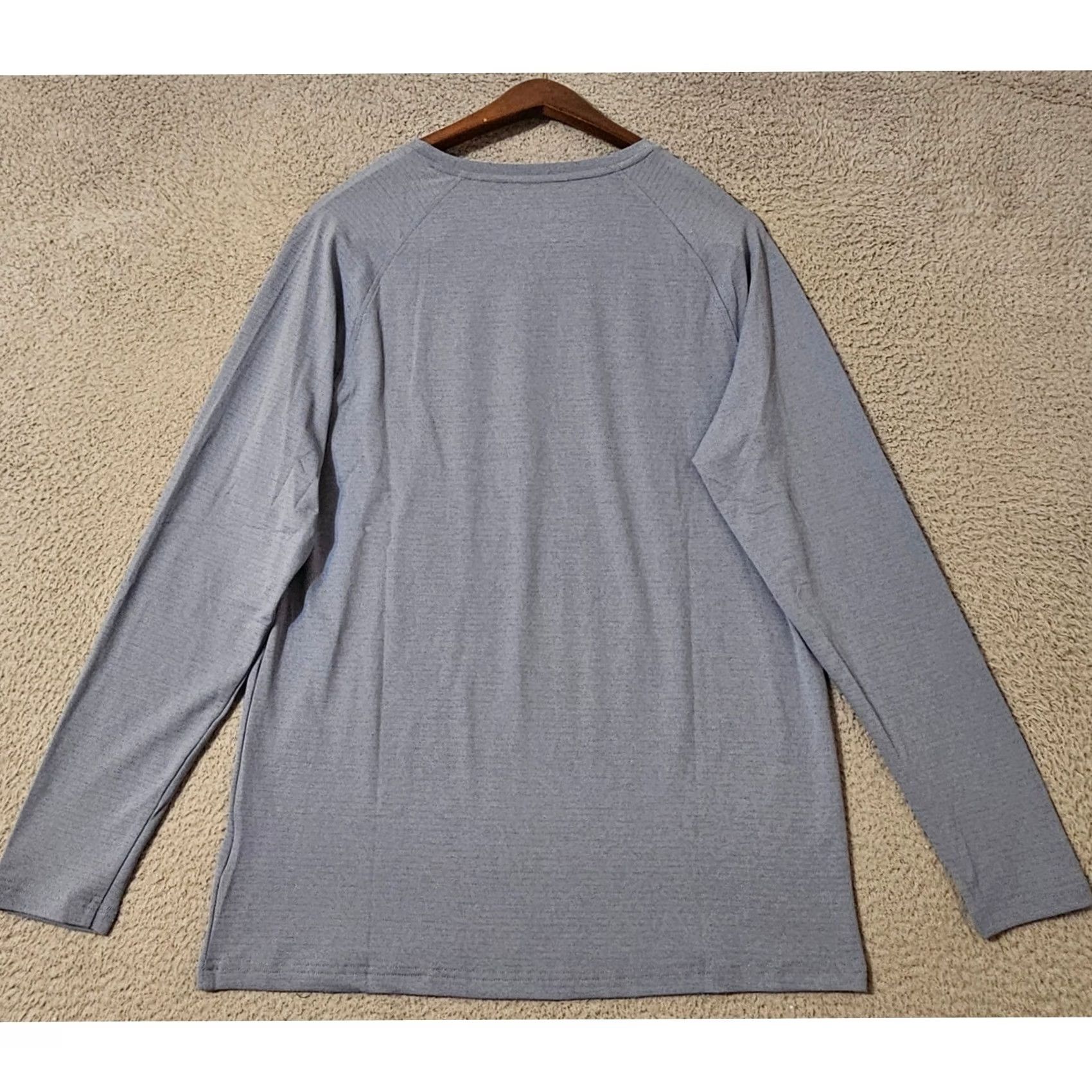 Vintage Squidhaus Shirt Mens XL Blue Long Sleeve Performance Gym Active NWT Size US XL / EU 56 / 4 - 3 Thumbnail