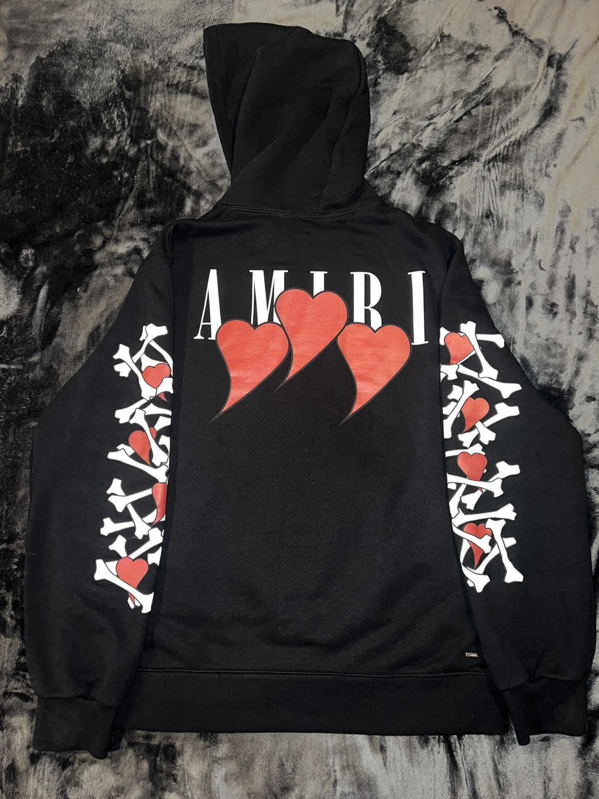 Amiri Heart & bones hoodie | Grailed