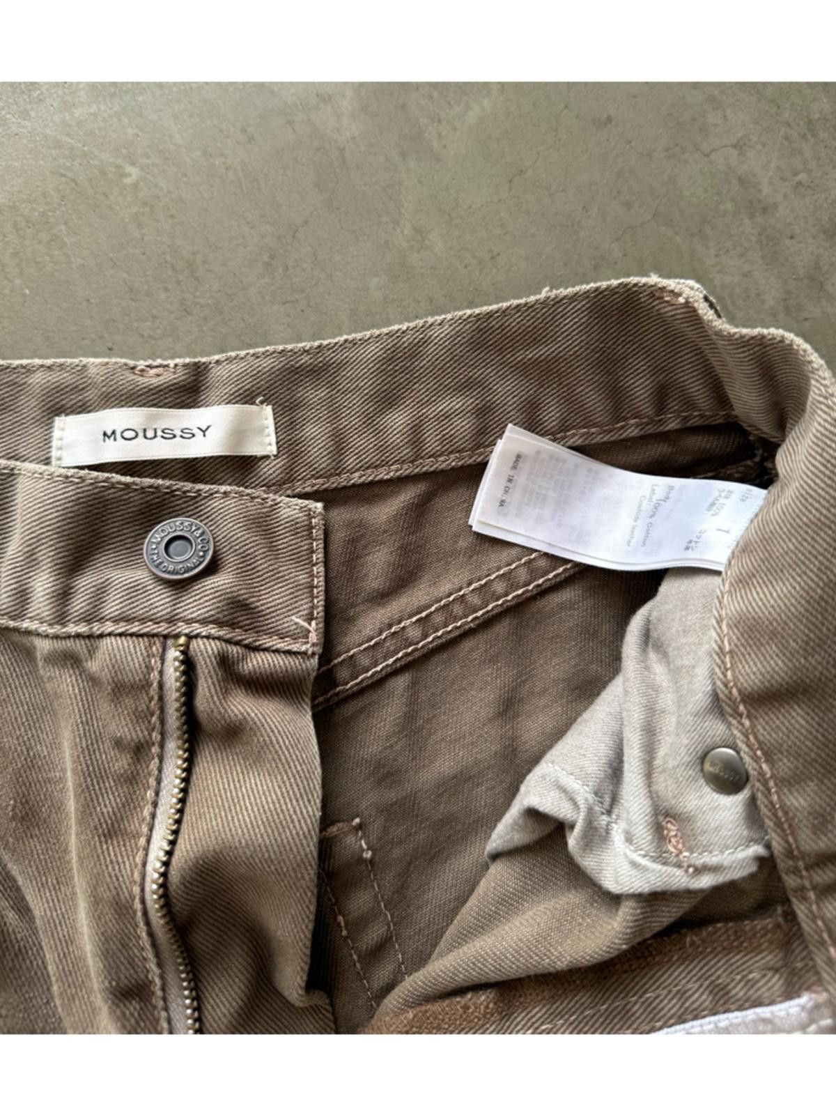 MOUSSY Moussy / Split Wide Loose Straight Jeans / Brown Size 25" / US 0 / IT 36 - 10 Thumbnail